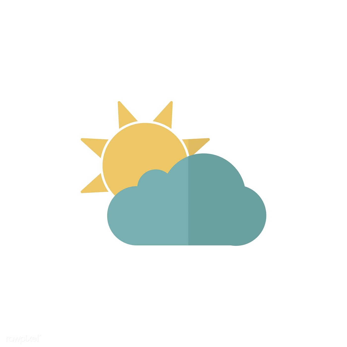 Illustration of weather forecast icon. free image. Illustration, Vector free, Icon