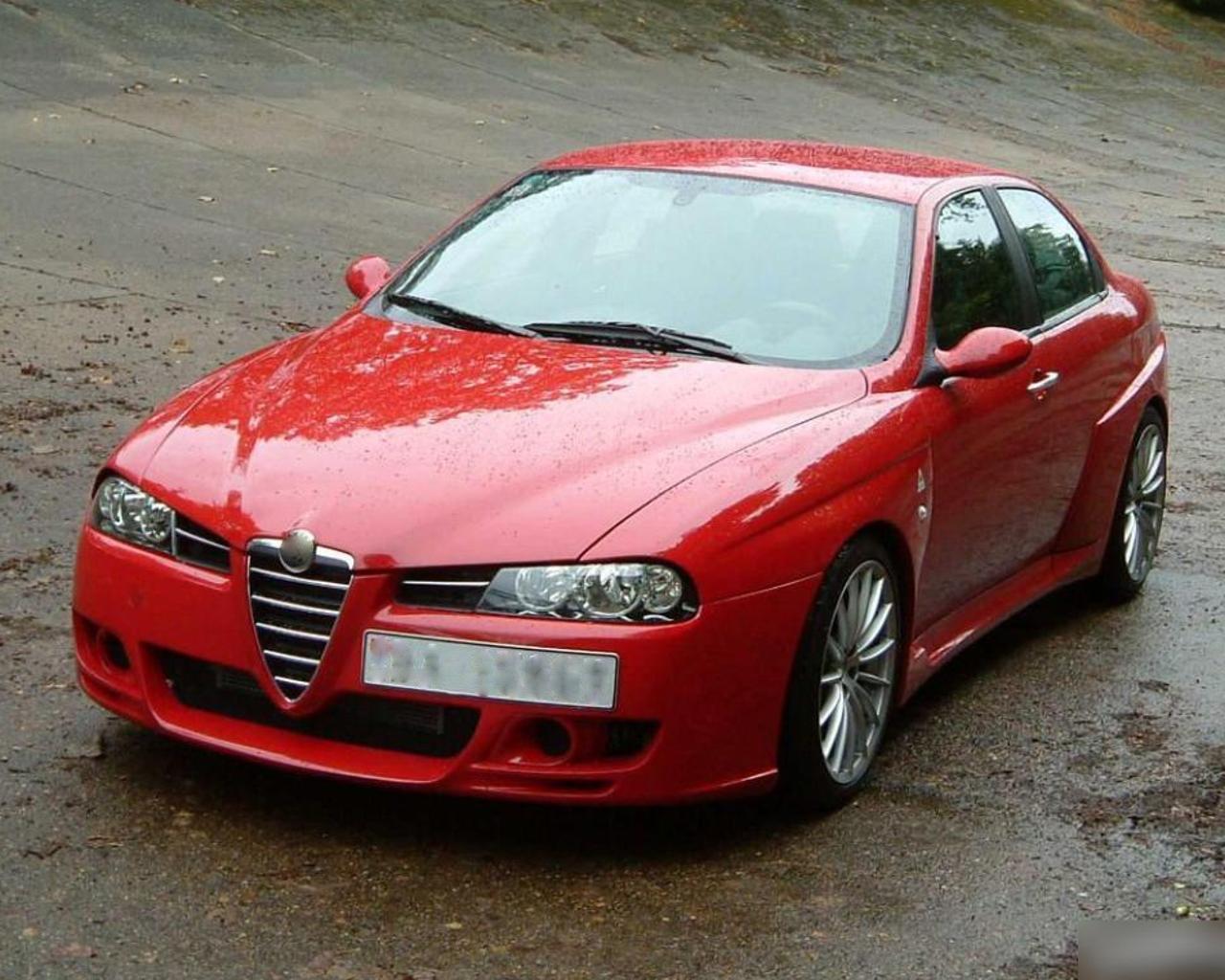 Wallpaper with Alfa Romeo 156 for Android
