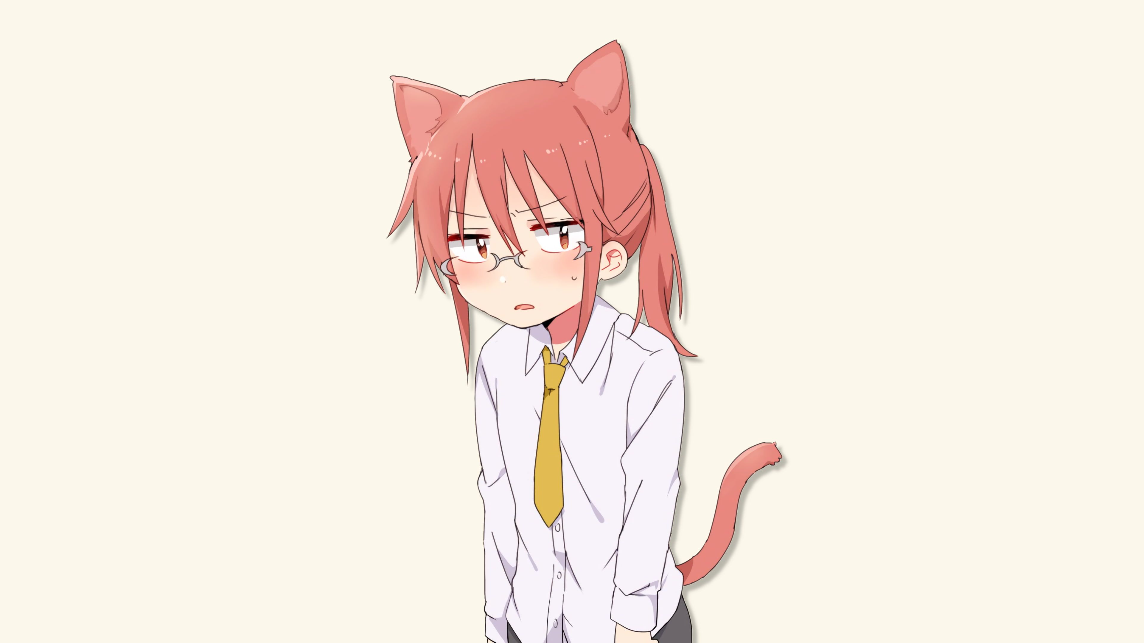 Kobayashi San Chi No Maid Dragon Kobayashi (Kobayashi San Chi No Maid Dragon) Simple Background Looking At. Kobayashi San, Miss Kobayashi's Dragon Maid, Kobayashi