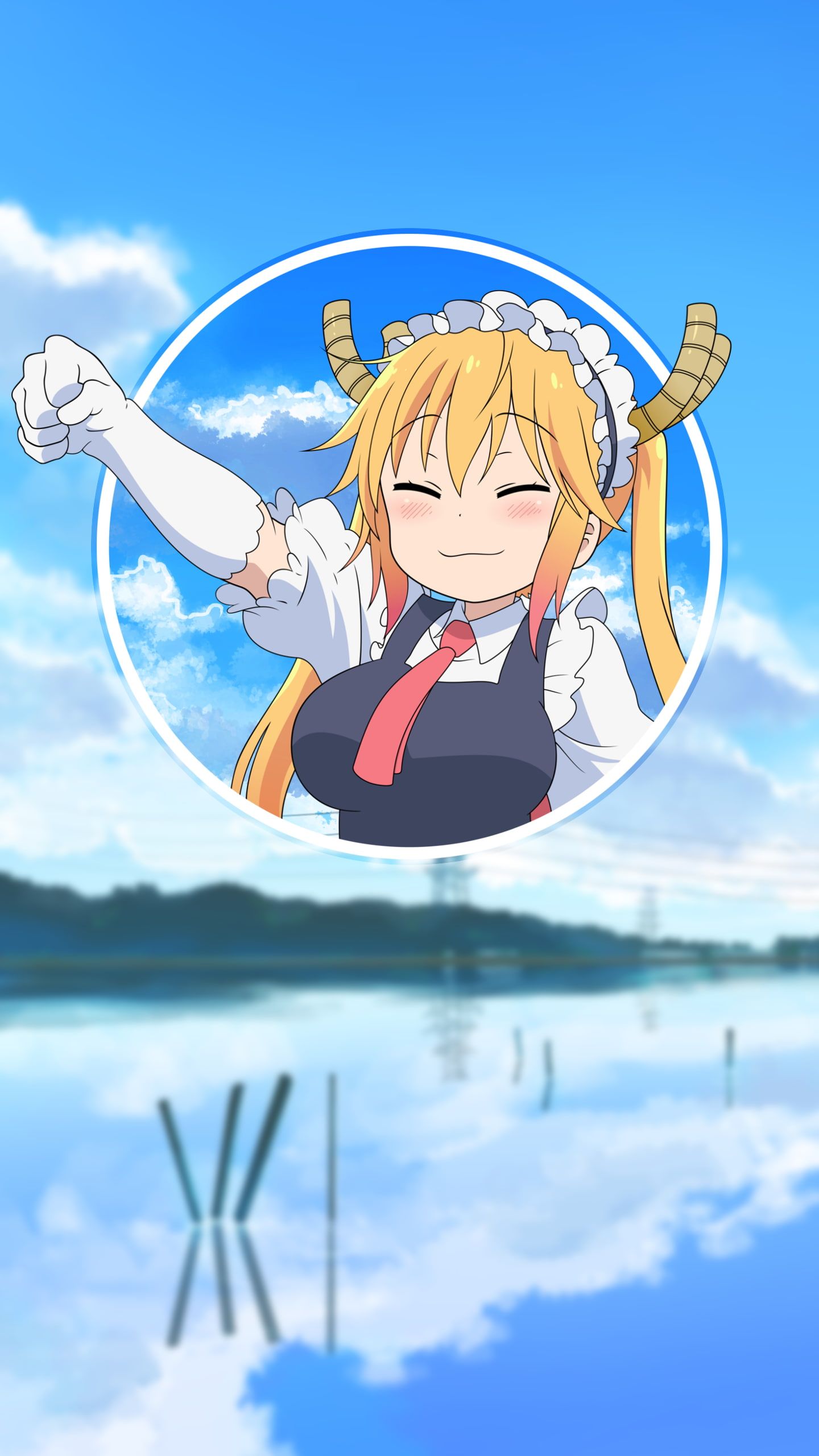 Kobayashi San Chi No Maid Dragon Tohru (Kobayashi San Chi No Maid Dragon) #pictu. Kobayashi San Chi No Maid Dragon, Anime Background, Miss Kobayashi's Dragon Maid