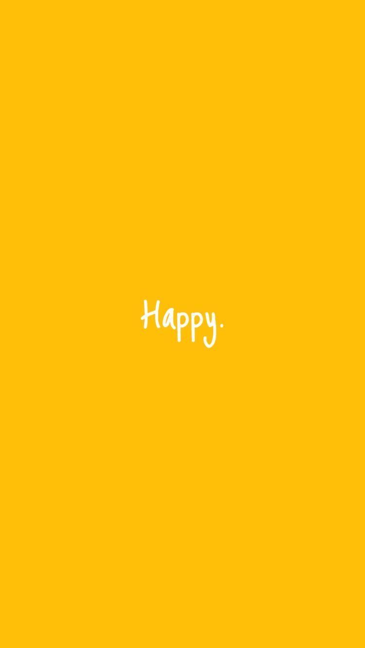 Simple Minimalistic Wallpaper Phone Background No Distractions. Yellow quotes, Minimalist wallpaper, Good phone background