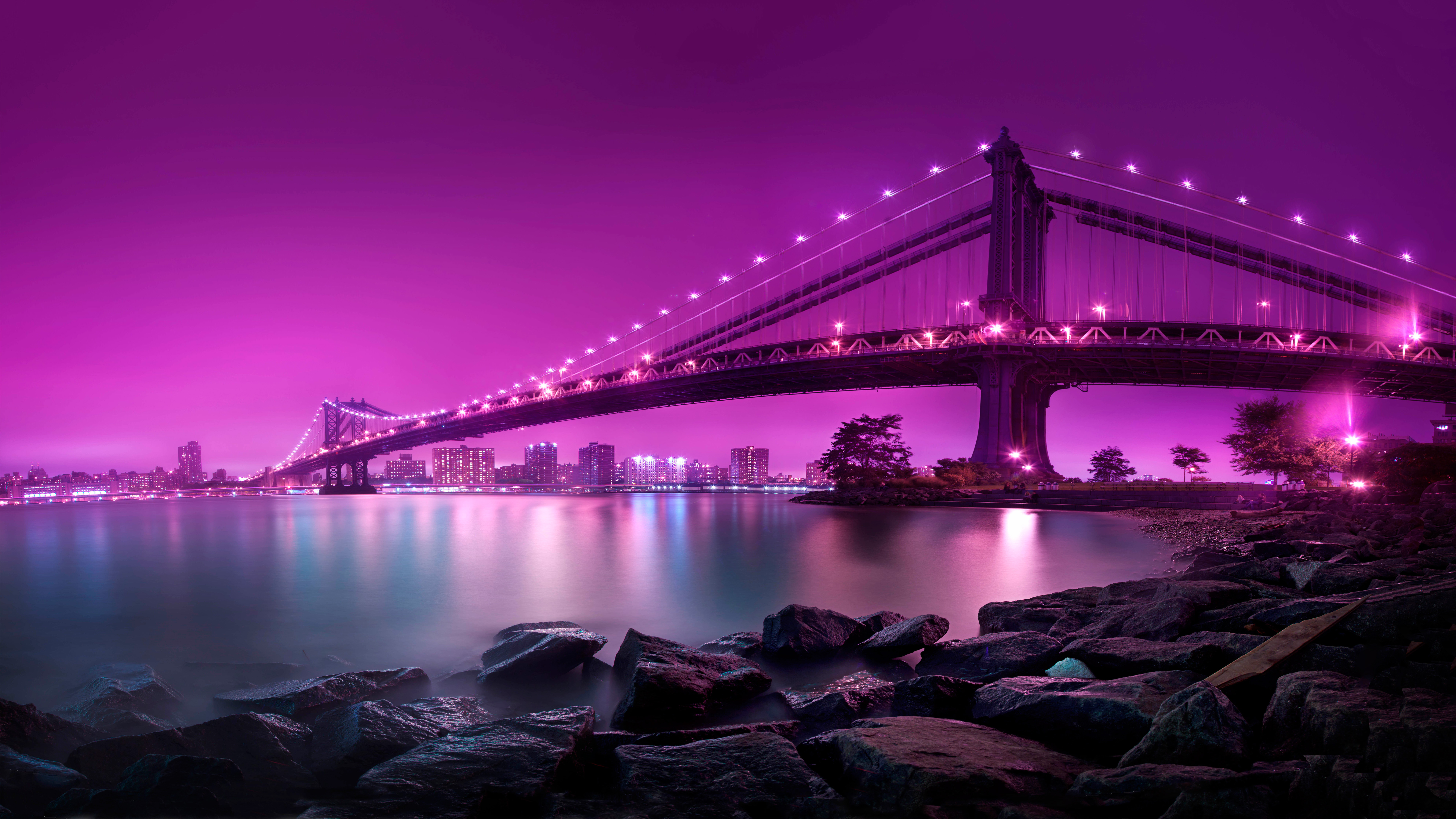 Manhattan Bridge Wallpaper Image Photo Picture Background