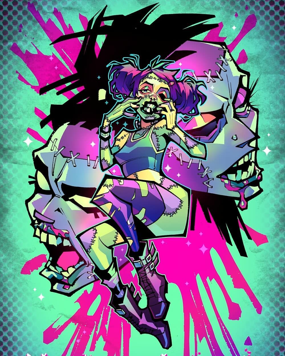 krooked.glasses shared a photo on Instagram: “[[ SWIPE TO GET FURTHER AND CLOSER ]] The. Pastel goth art, Human art, Character design sketches