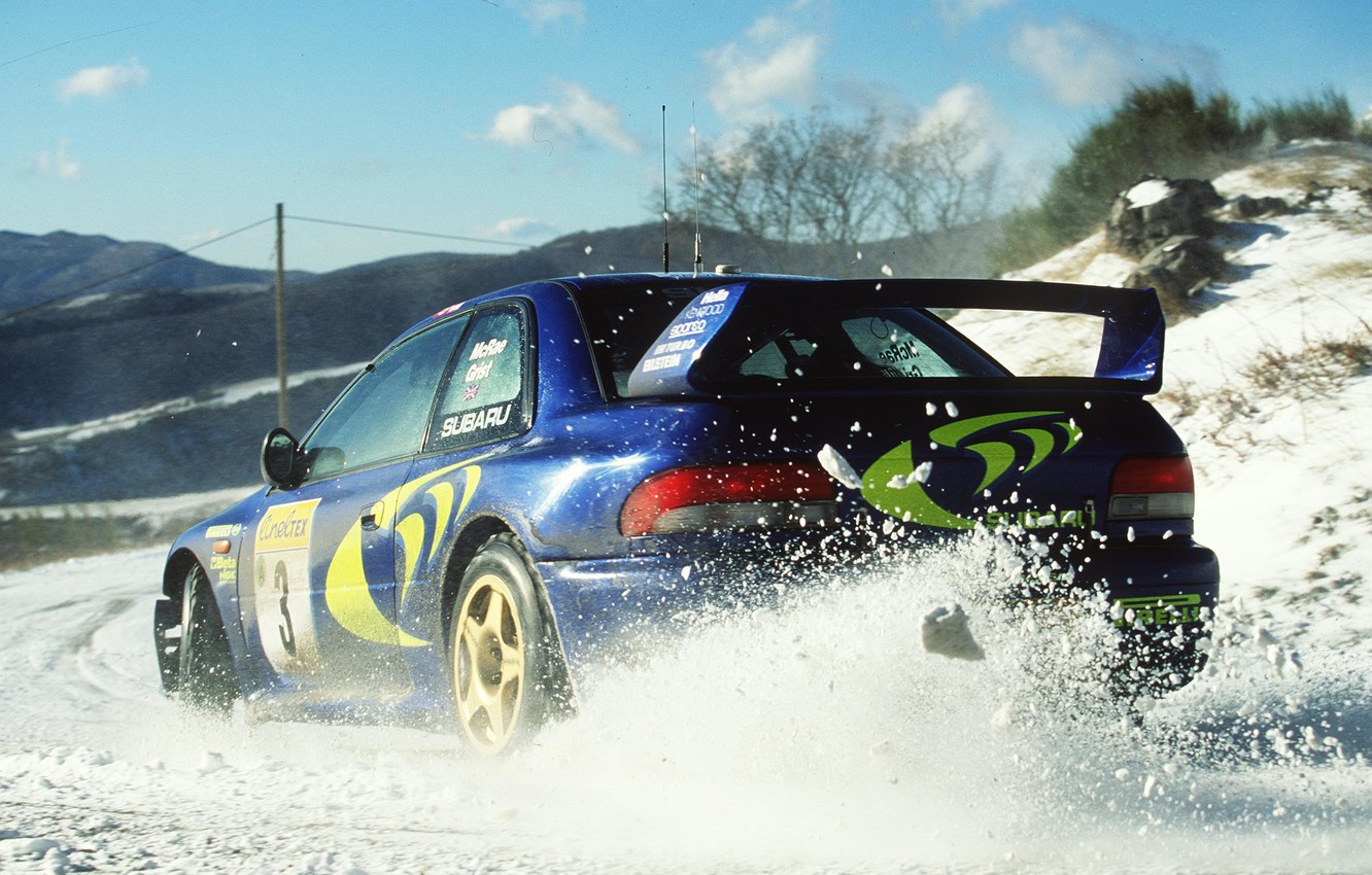 Wallpaper subaru, rally, impreza, wrc, snow, Colin McRae image for desktop, section спорт