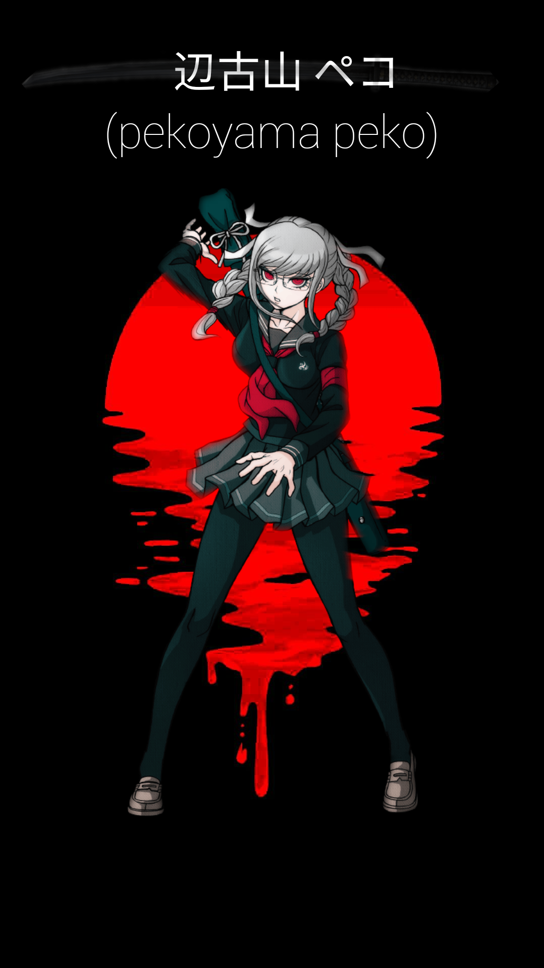 I made a peko wallpaper for yall: danganronpa
