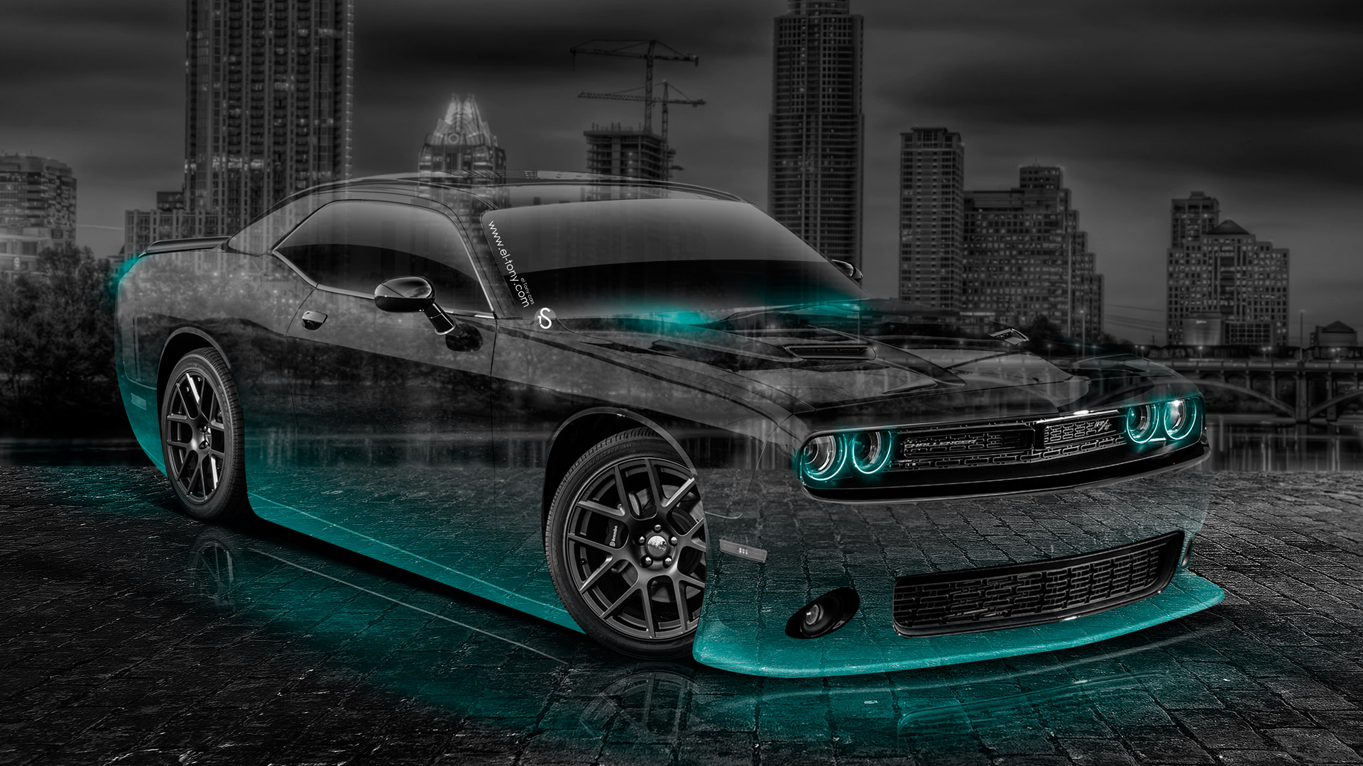 Neon Dodge Challenger Wallpapers Wallpaper Cave 