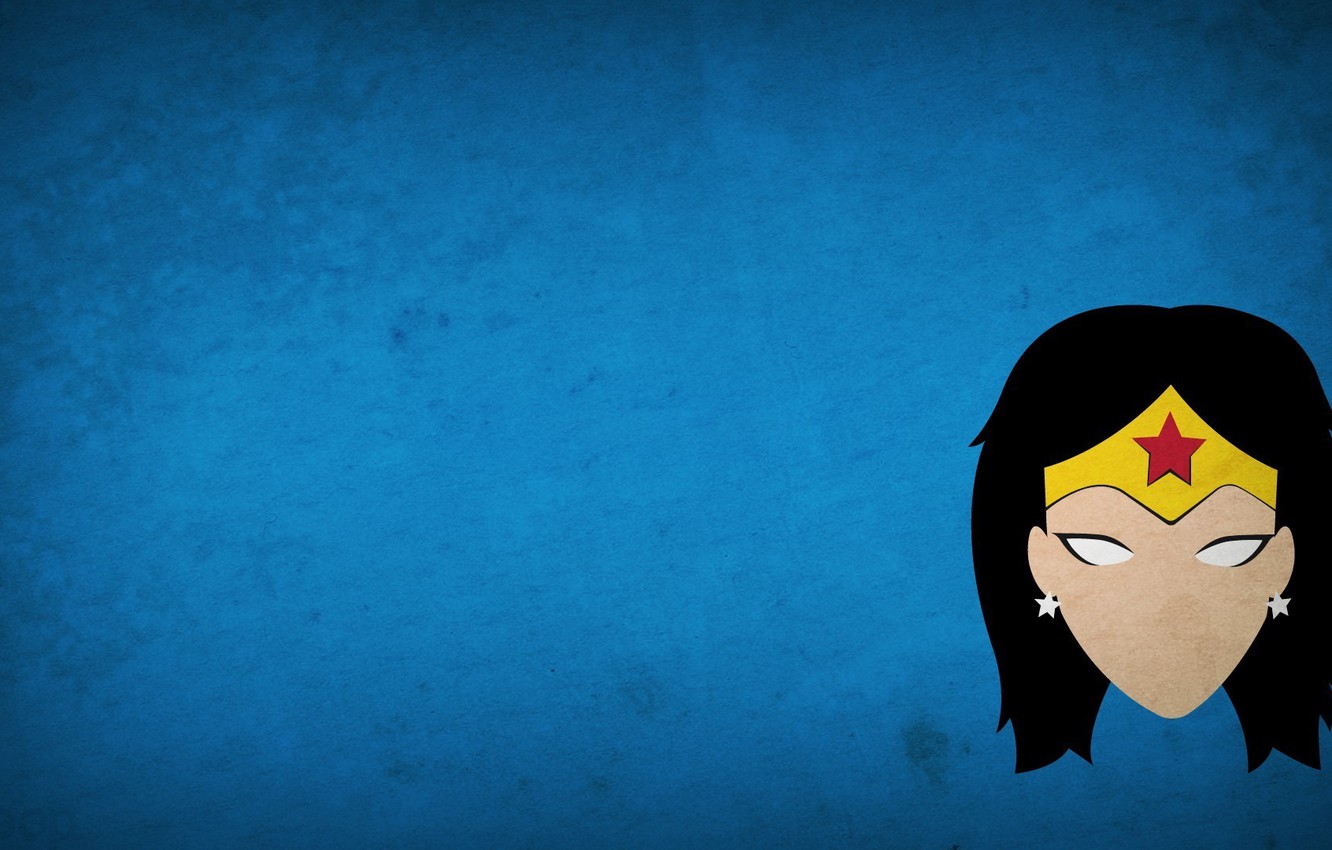 Wallpaper minimalism, Wonder Woman, DC Comics, blo0p image for desktop, section минимализм