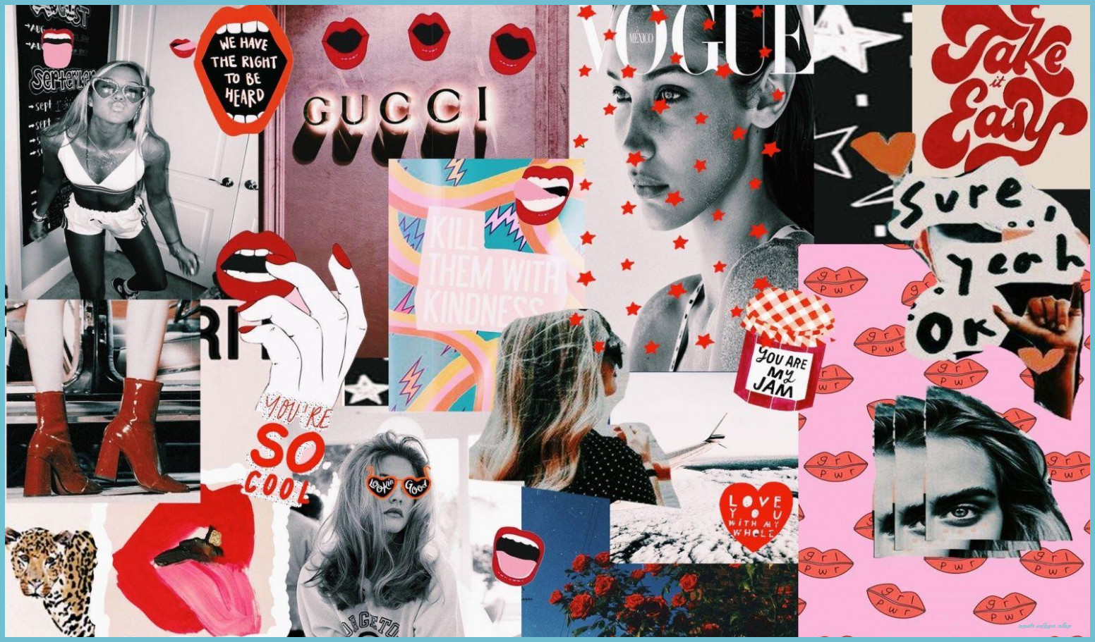 VSCO Collage Desktop Wallpaper Wallpaper Collage