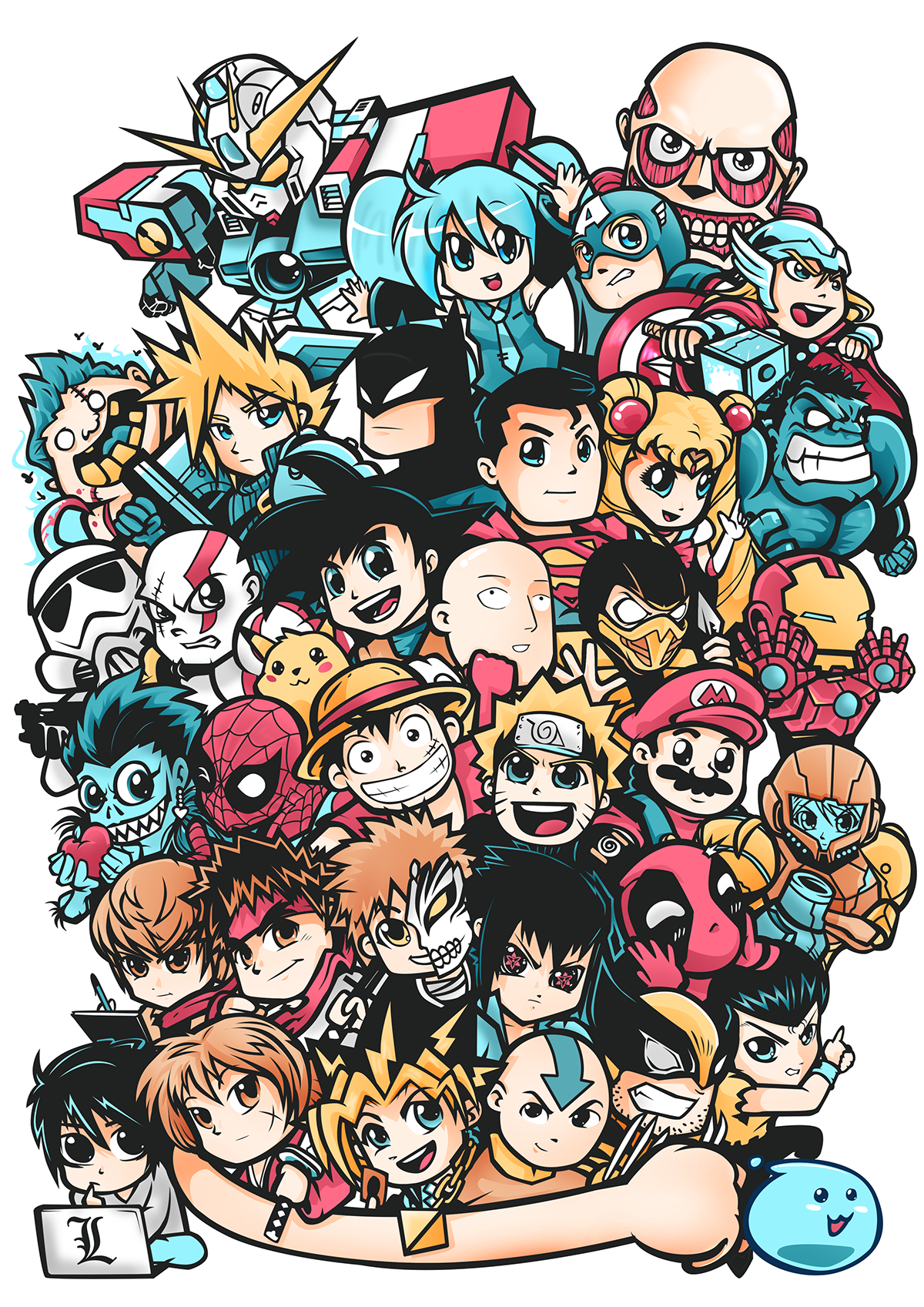 DOODLE BURST mixed anime and doodles by KoroNeko on DeviantArt