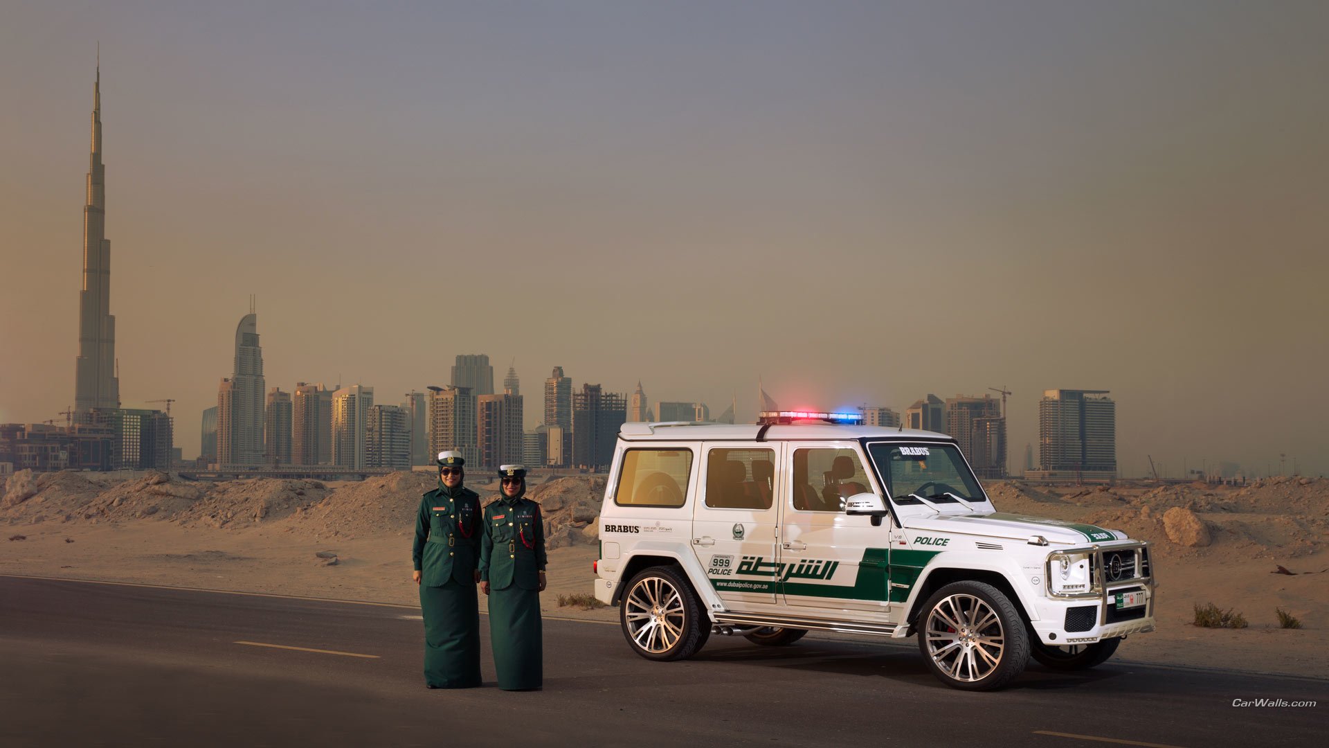 Brabus B63S 700 Widestar Dubai Police Edition HD Wallpaper