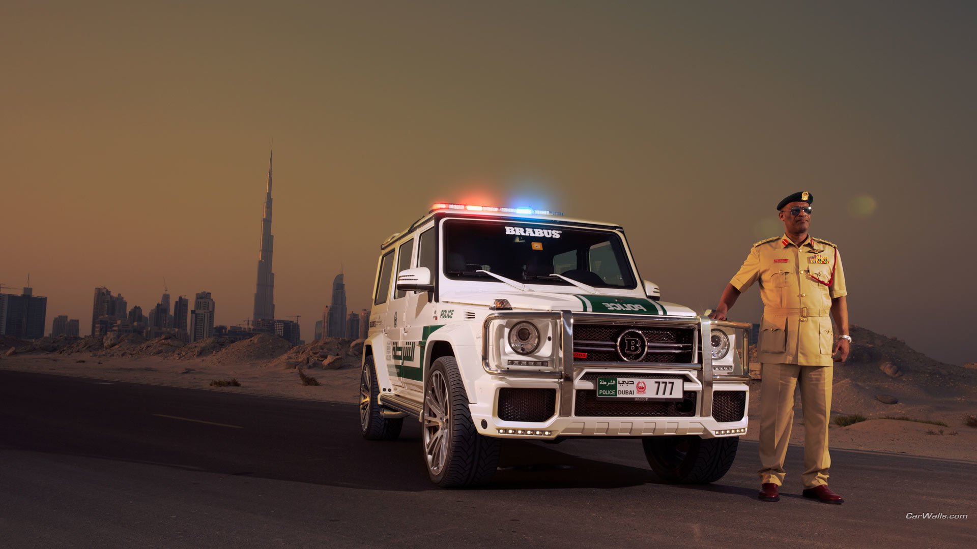 Brabus B63S 700 Widestar Dubai Police Edition HD Wallpaper and Background Image