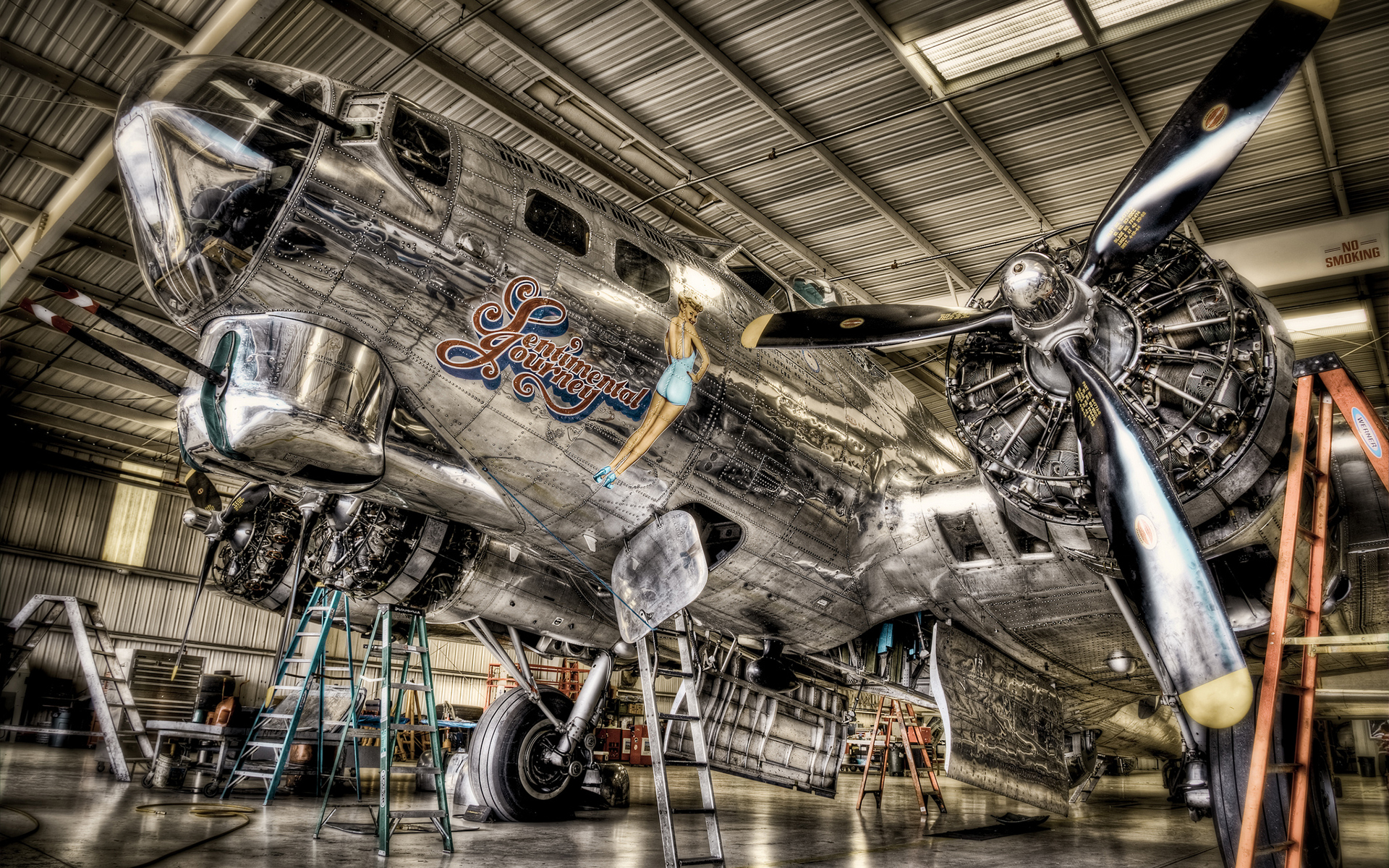 airplane, Plane, Nose, Art, Hdr, Propeller, Military, Engine Wallpaper HD / Desktop and Mobile Background
