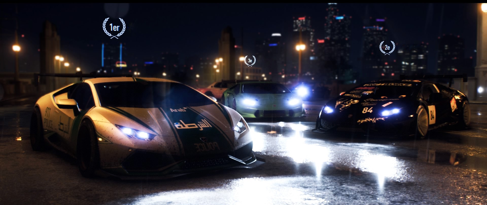 Wallpaper, Need for Speed, multiplayer, PlayStation Lamborghini, Dubai, police, United Arab Emirates 1920x810