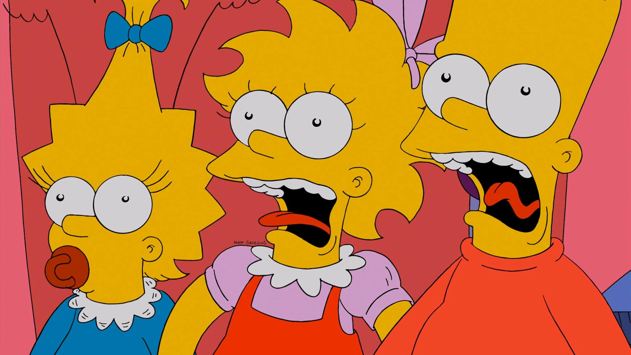 the simpsons lisa simpson bart simpson maggie simpson wallpaper