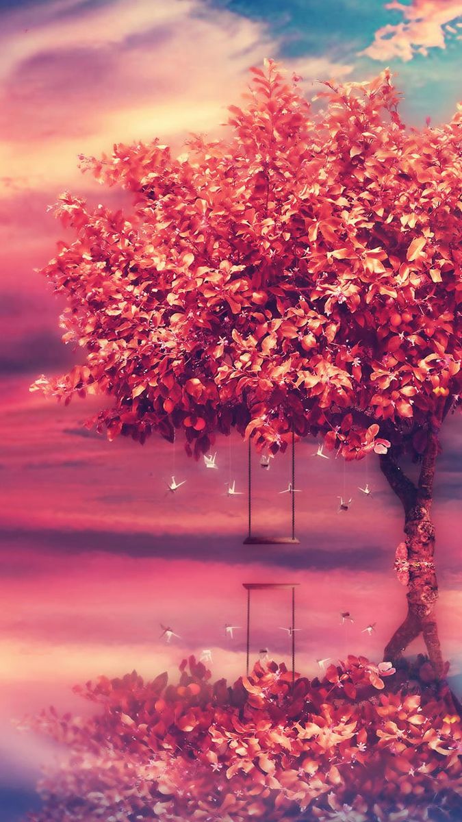 Chinease Red Tree IPhone Wallpaper. Nature Iphone Wallpaper, Nature Wallpaper, Galaxy S8 Wallpaper