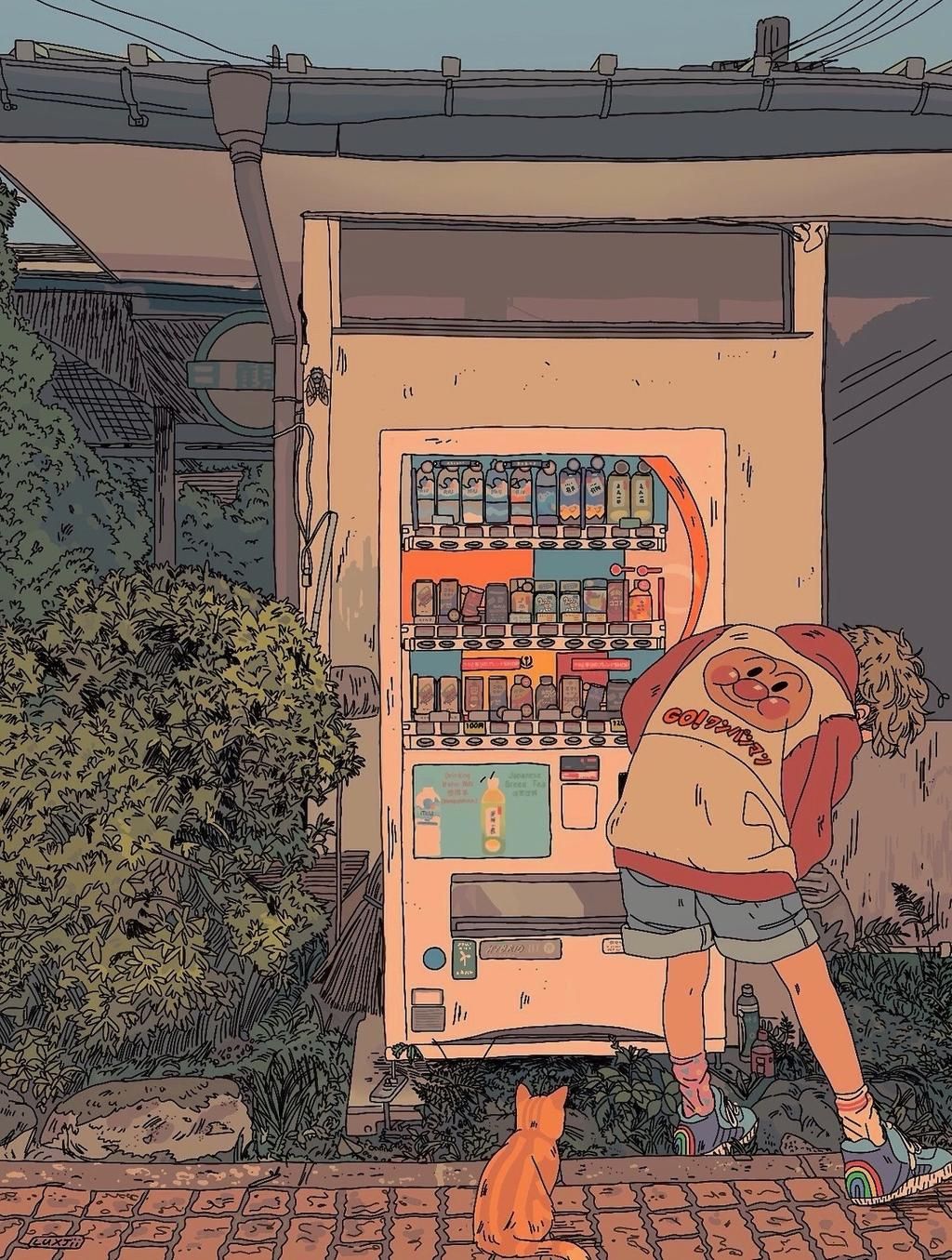 Anime Vending Machine Wallpapers - Wallpaper Cave