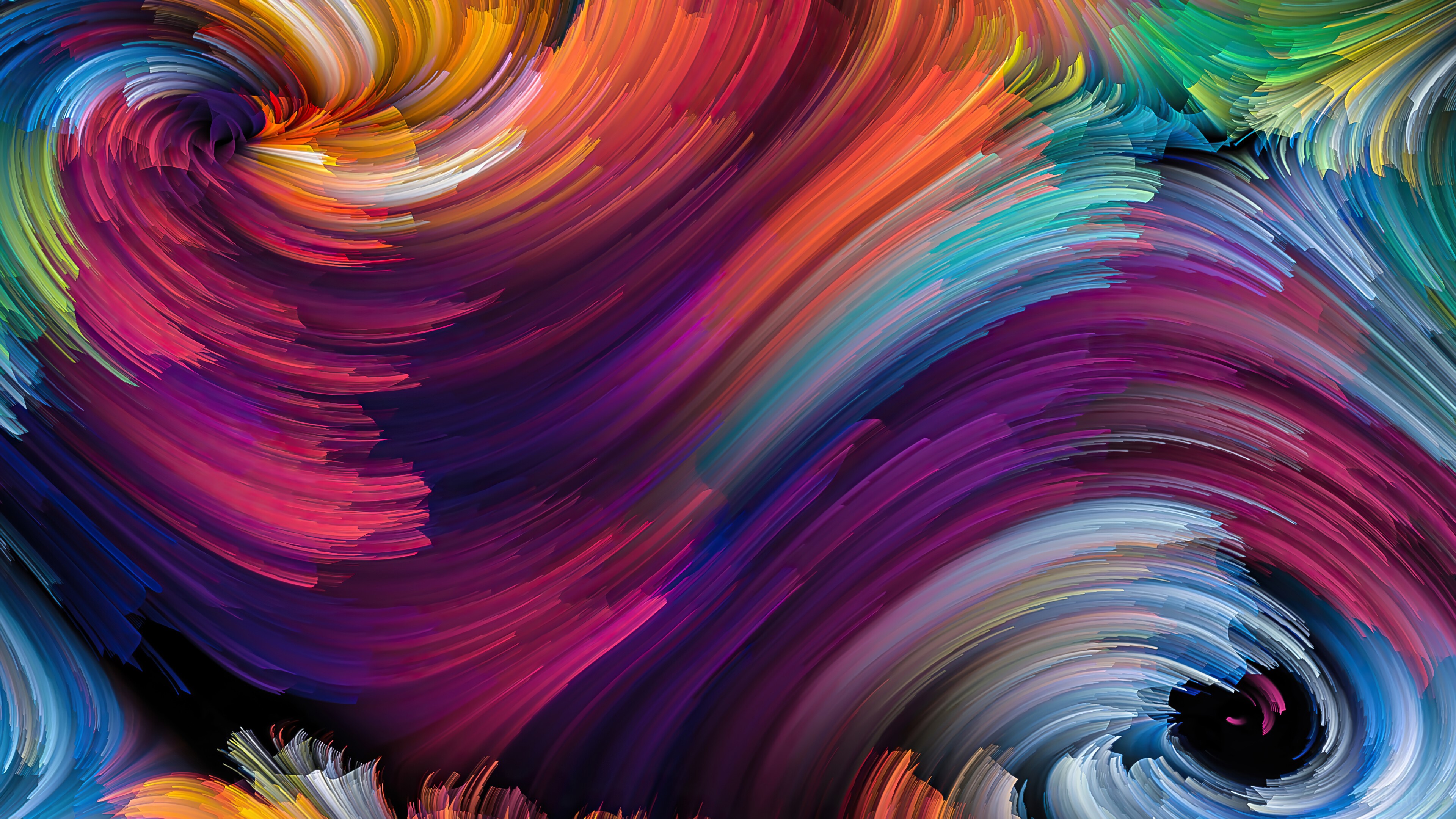 Abstract, Swirl, Pattern, Corolful, Digital Art 4k wallpaper. Mocah HD Wallpaper