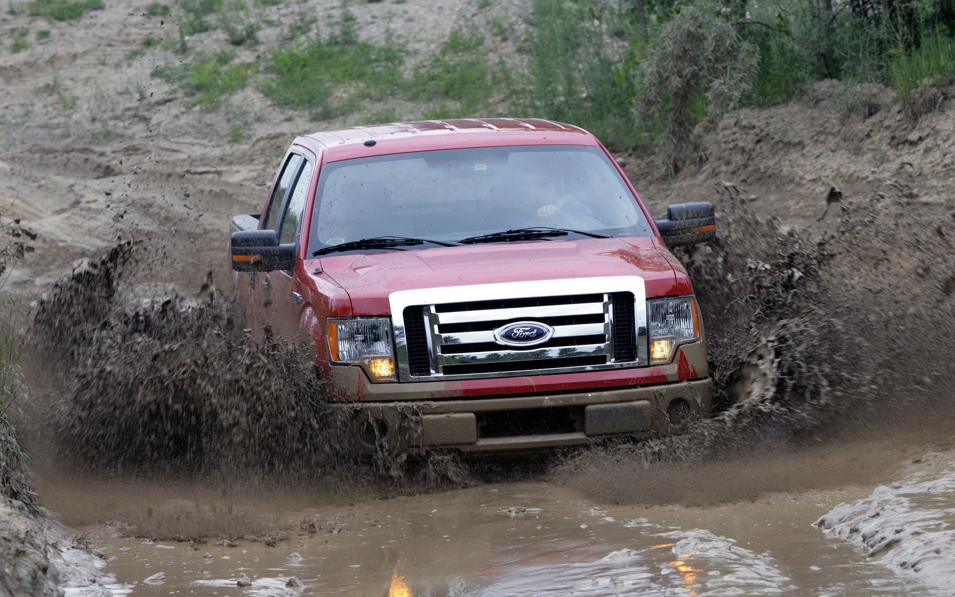 Vehicles trucks ford mudding wallpaper