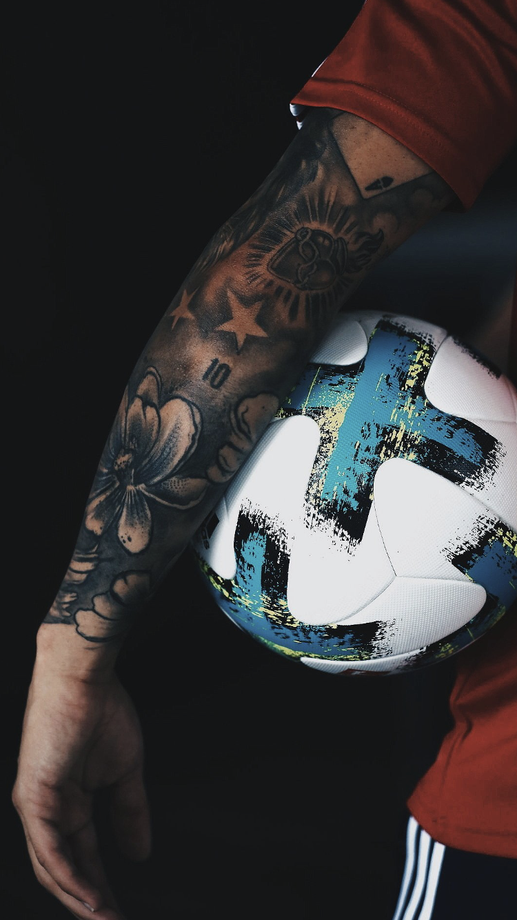 realistic tattoo a boy with the ball at the Barcelona Stadium, Messi  T-shirt | 646918 | Tattoodo | Messi tattoo, Messi, Men tattoos arm sleeve