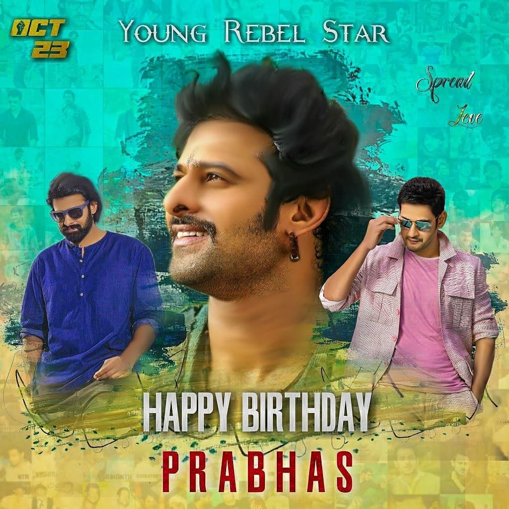 Happy birthday prabhas bro from Mahesh babu fans