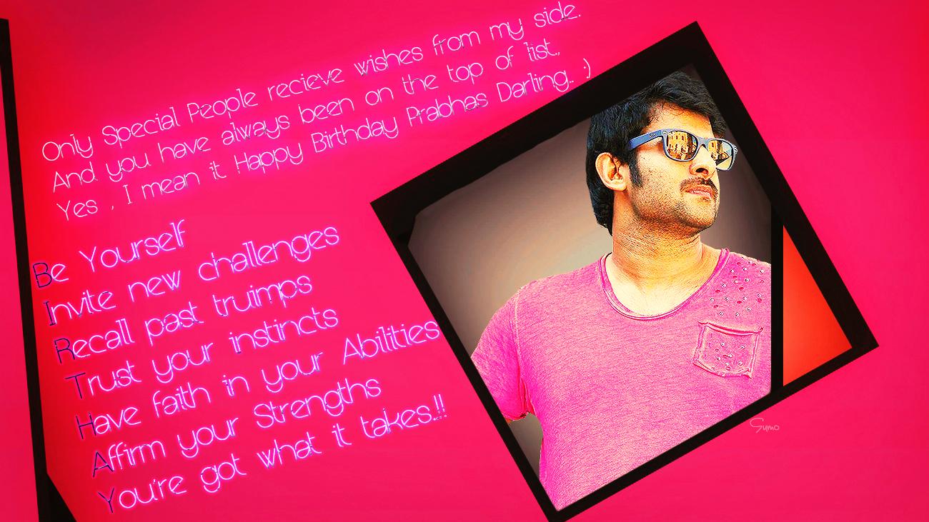 Prabhas Birthday Photo Wallpaper Birthday Prabhas Darling
