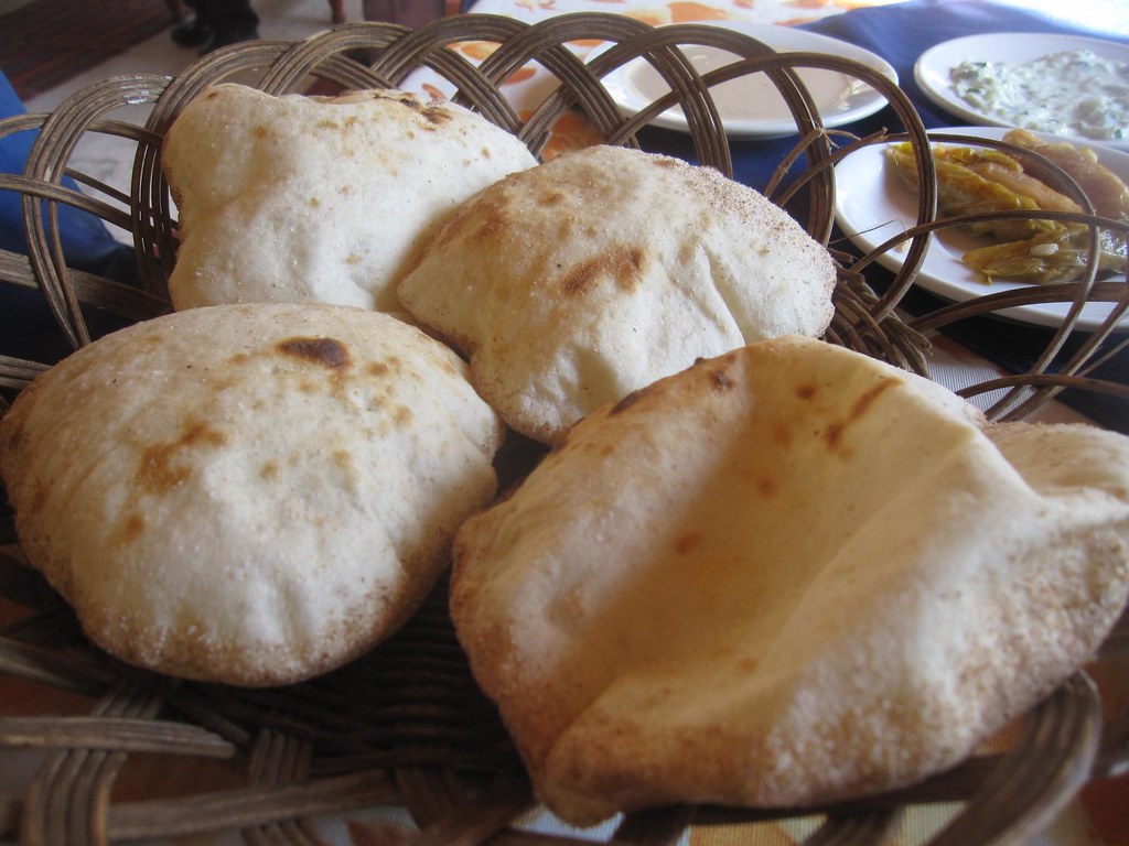 Egyptian pita bread