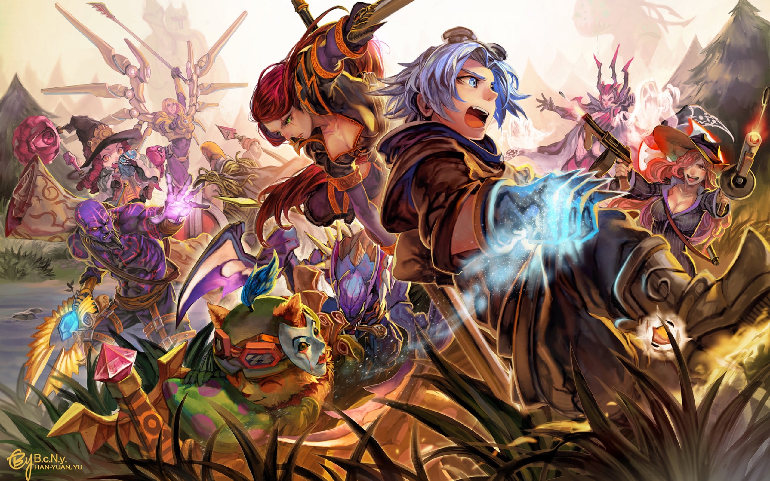 LEAGUE Of LEGENDS lol fantasy online mmo rpg fighting arena warrior game wallpaperx1600