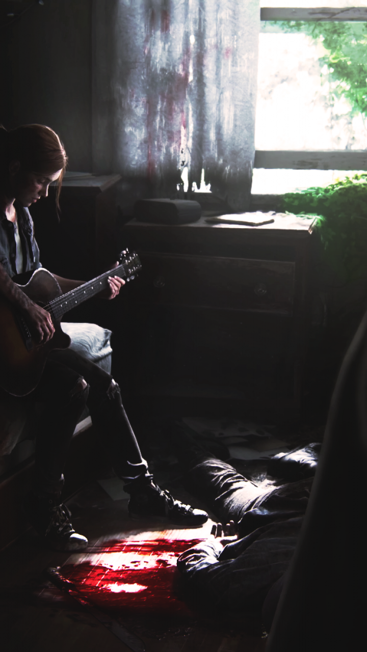 Download 720x1280 The Last Of Us 2, Ellie, Playing Guitar Wallpaper for Galaxy S3, Galaxy Note II, Galaxy Nexus, Alcatel One Touch Idol Ultra