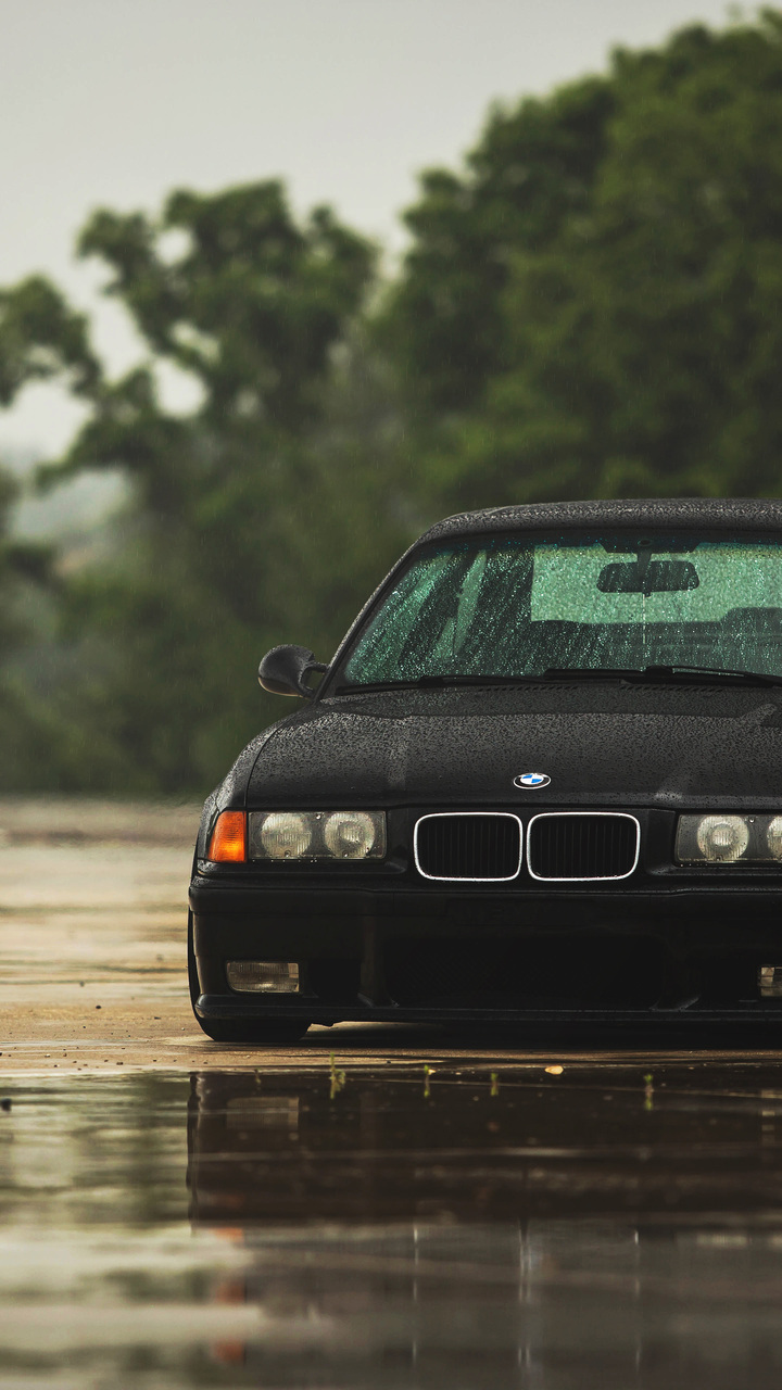 Bmw, M Black, Black, Bmw, E The Rain Photo HD Wallpaper