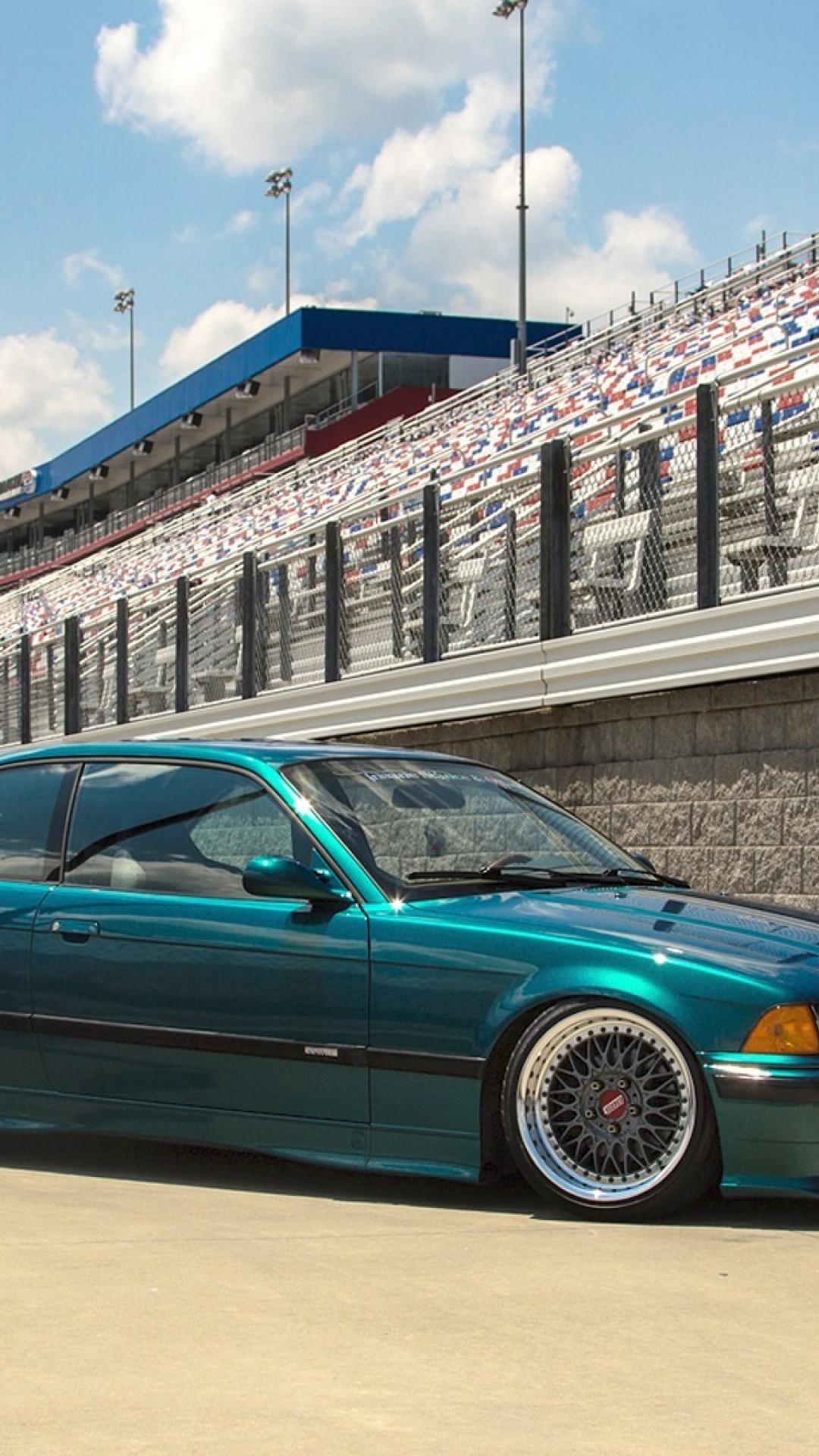 Bmw E36 Green Stance HD Wallpaper