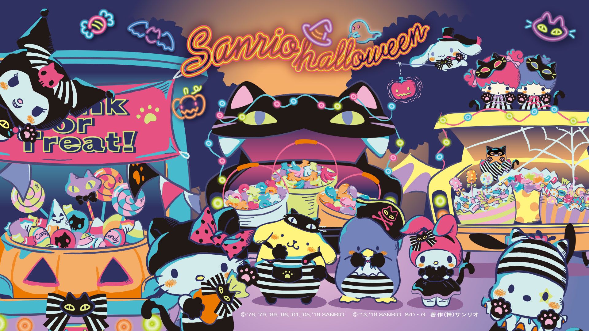 1920×1080】201810 Sanrio Halloween Special. Hello kitty picture, Sanrio, Cute poster