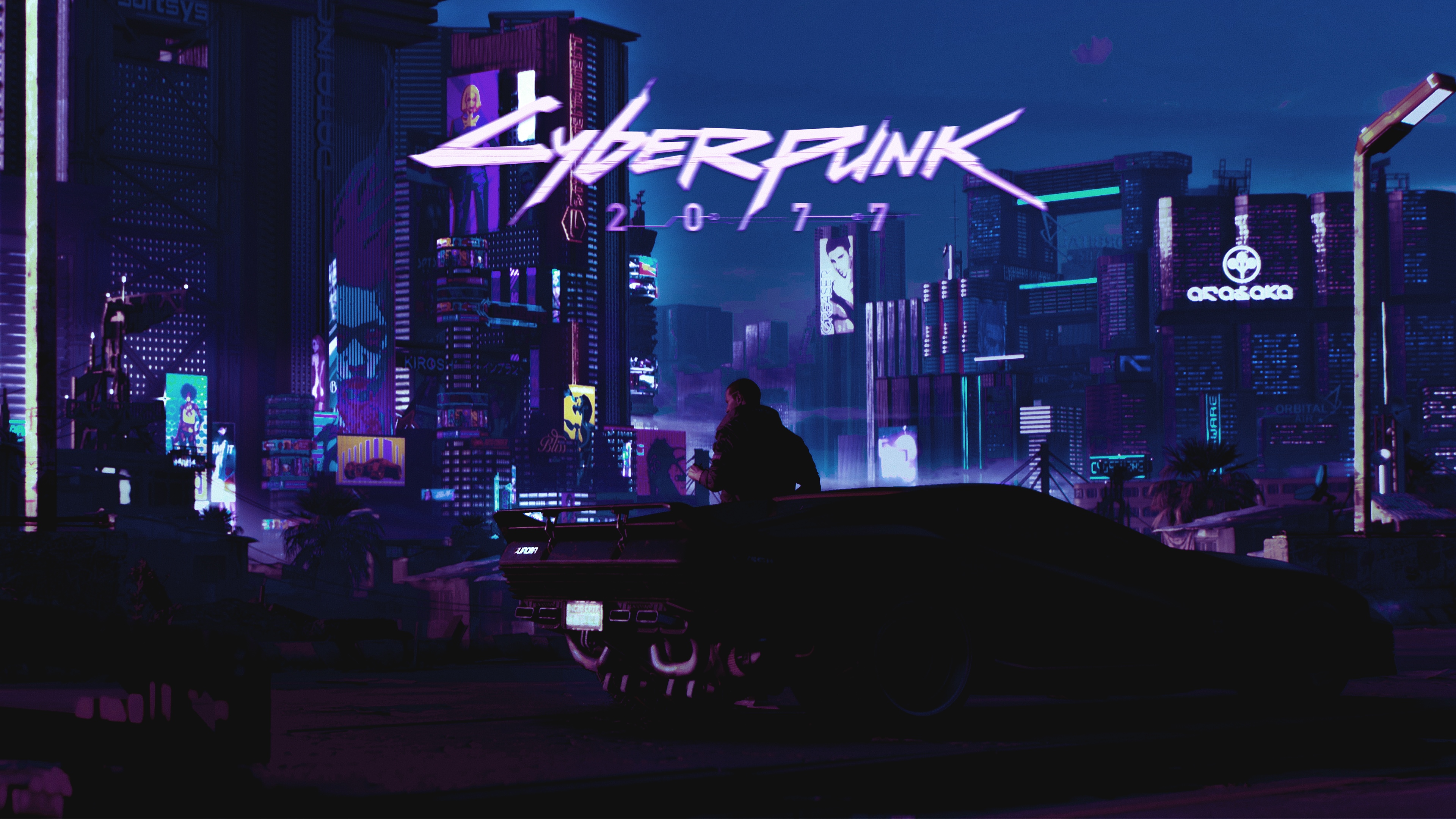 Cyberpunk 2077 Night City V Car 4K Wallpaper