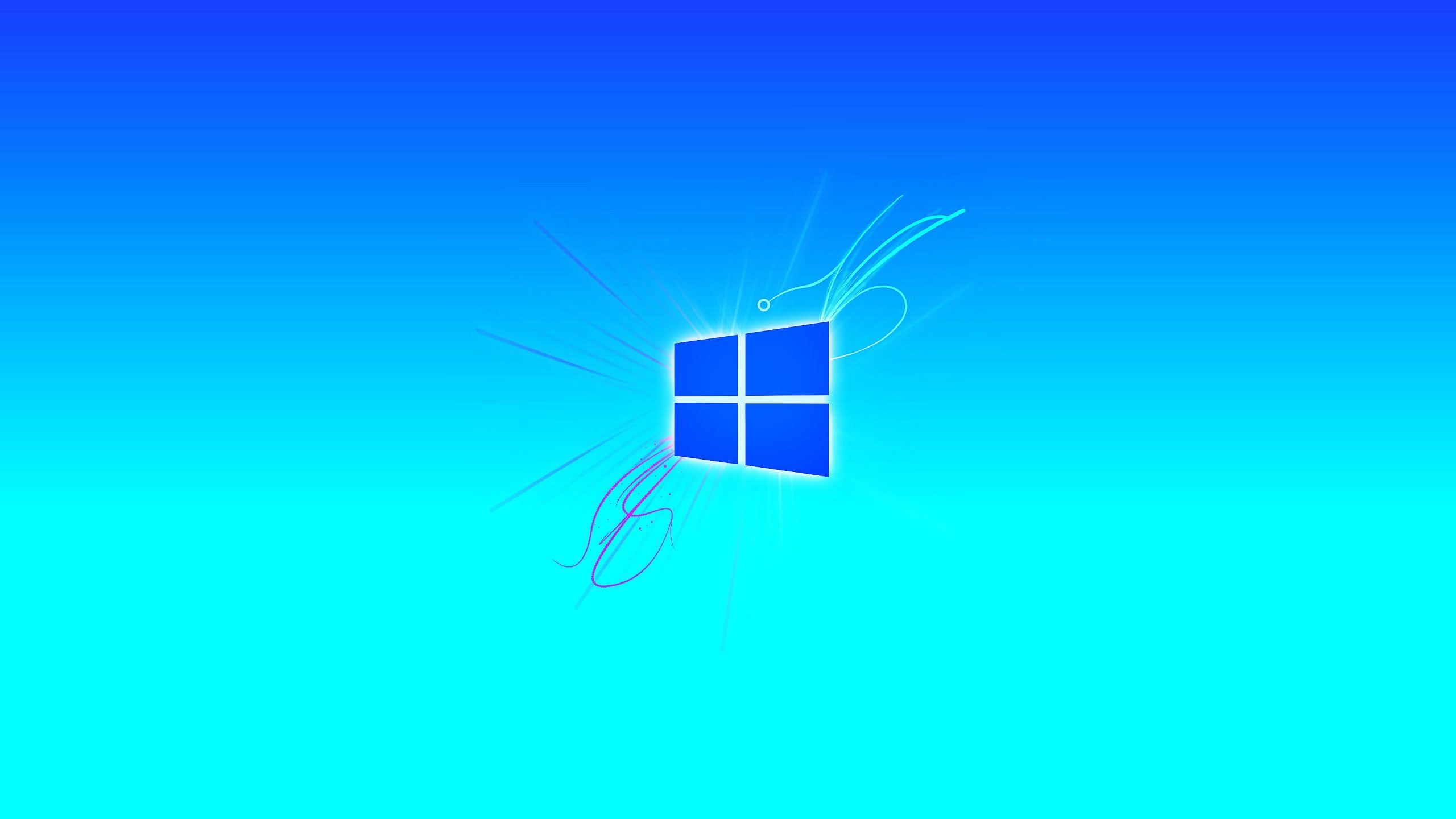 Wallpaper Windows Logo, Microsoft Windows, Neon, Abstract • Wallpaper For You HD Wallpaper For Desktop & Mobile