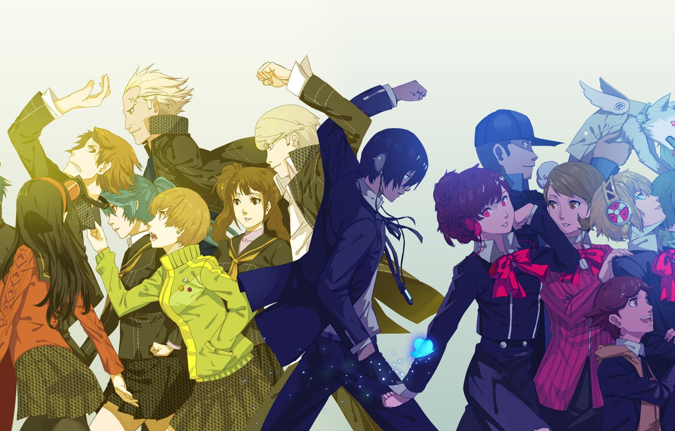 Wallpaper girls, the game, anime, art, guys, characters, Persona Person - for desktop, section сёнэн