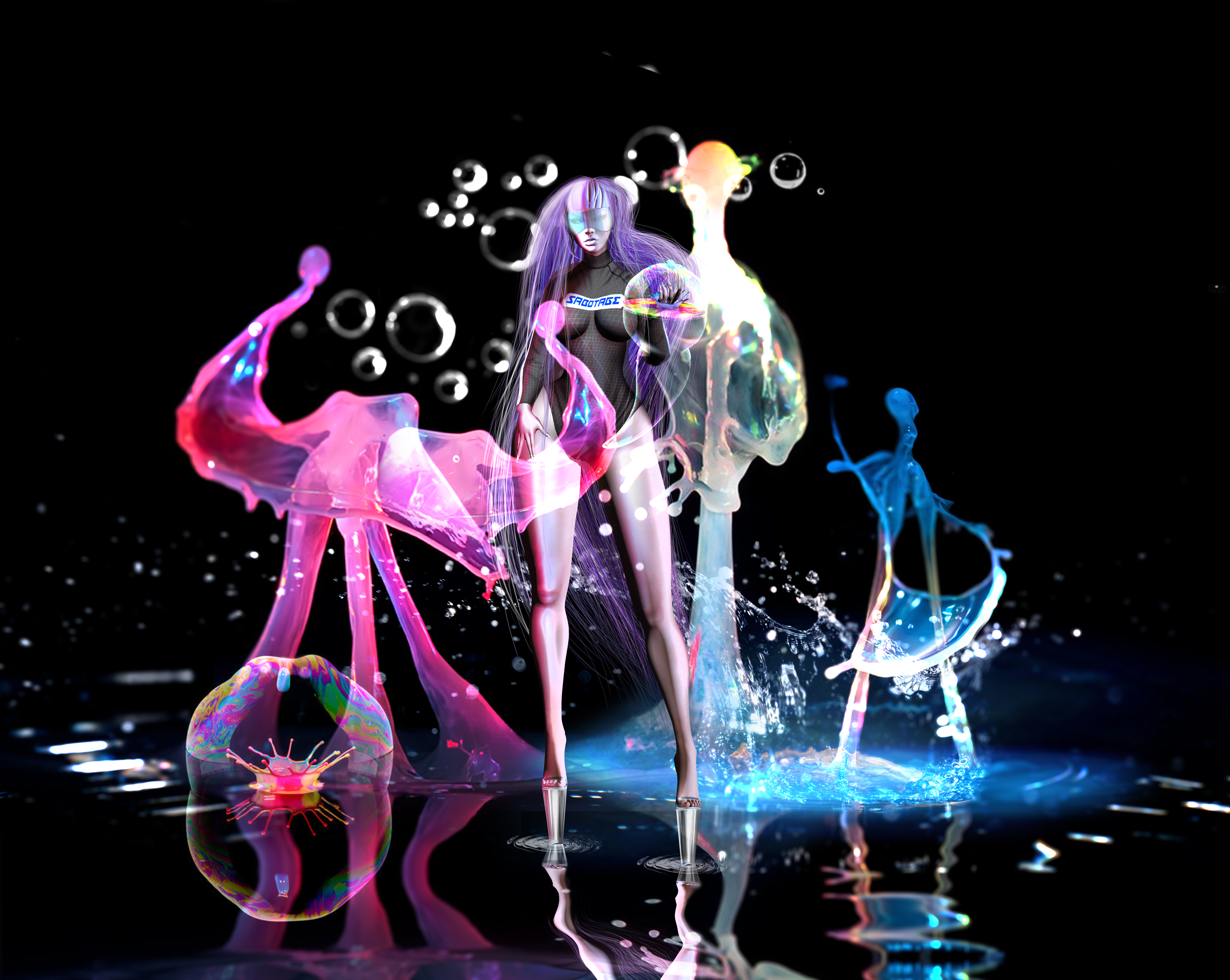 Wallpaper, secondlife, fashion, fierce, hydrokinesis, water, drop, hyrdro, psychic, liquid, bending, waterbender, solor, vivid, weave, aesthetic, style, slay, magic, scifi, science, fantasy, fantasea, sabotage, reflection, bubbles, float, h20, value