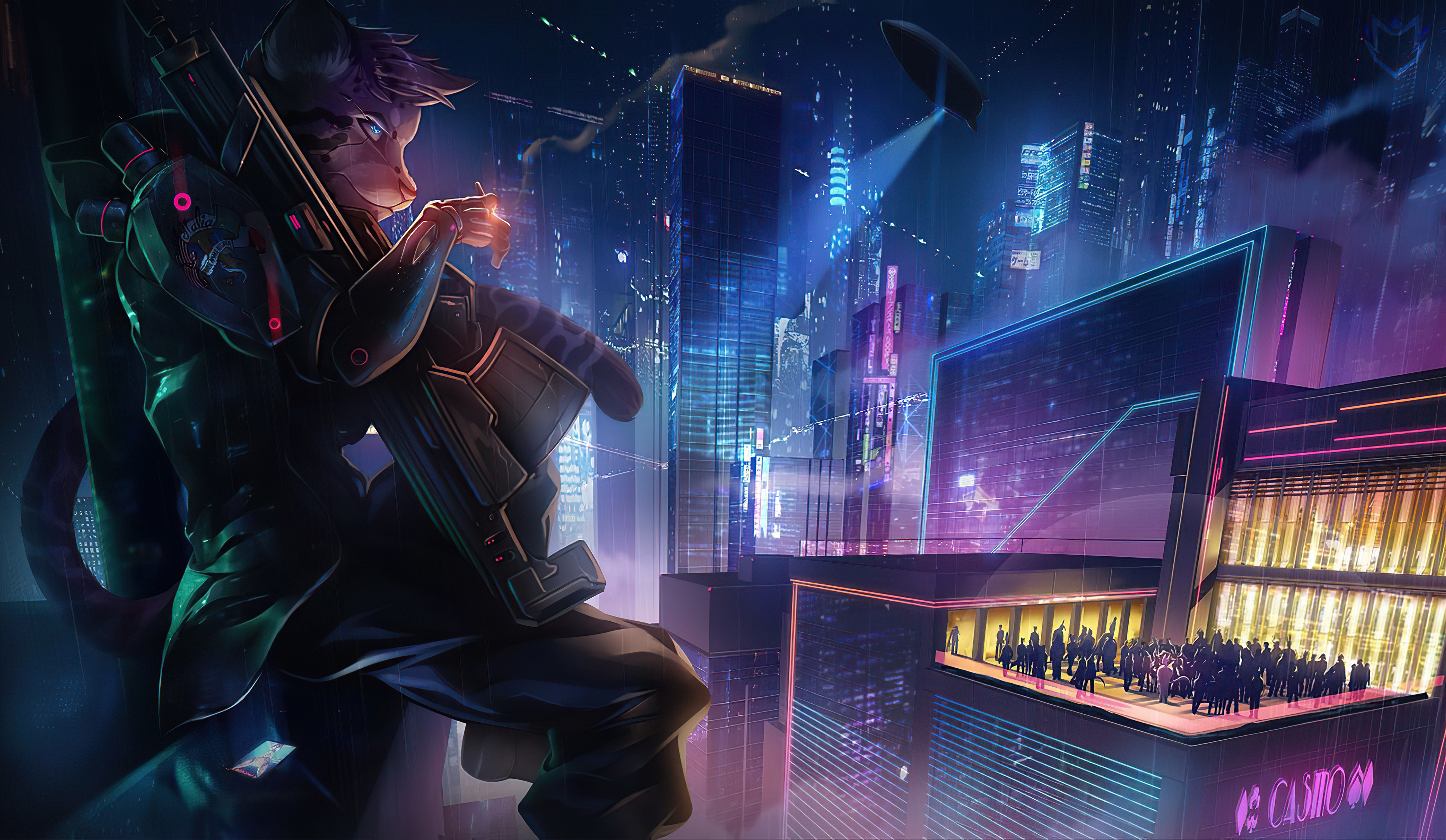 Science fiction Cyberpunk 4k Ultra HD Wallpaper