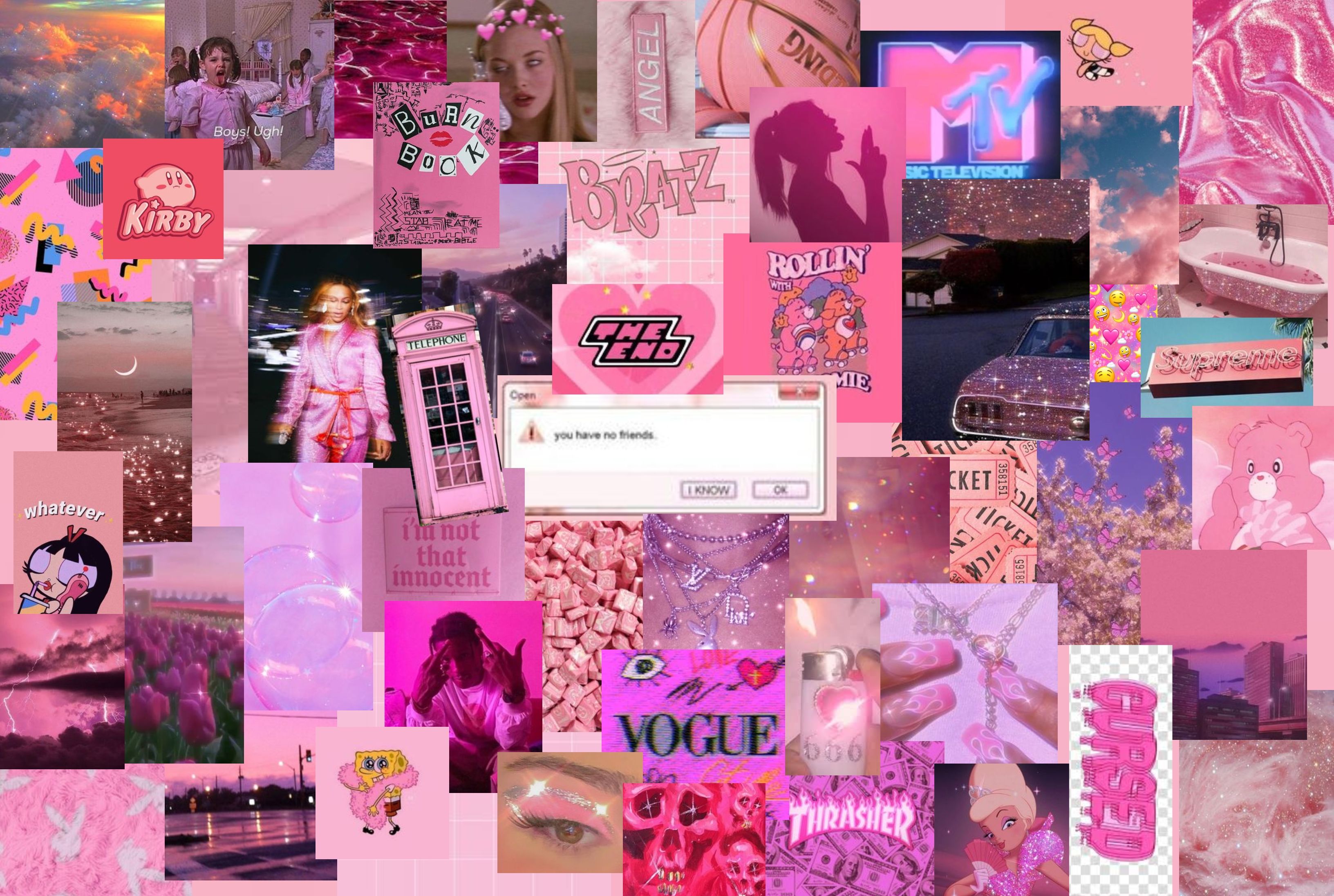 Pink Aesthetic Laptop Barbie Wallpapers Wallpaper Cave