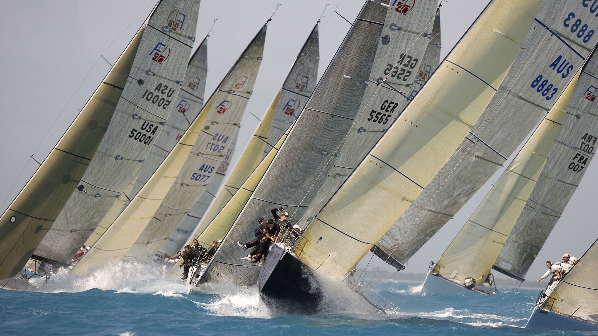 Regatta sailing race racing boat wallpaperx1080
