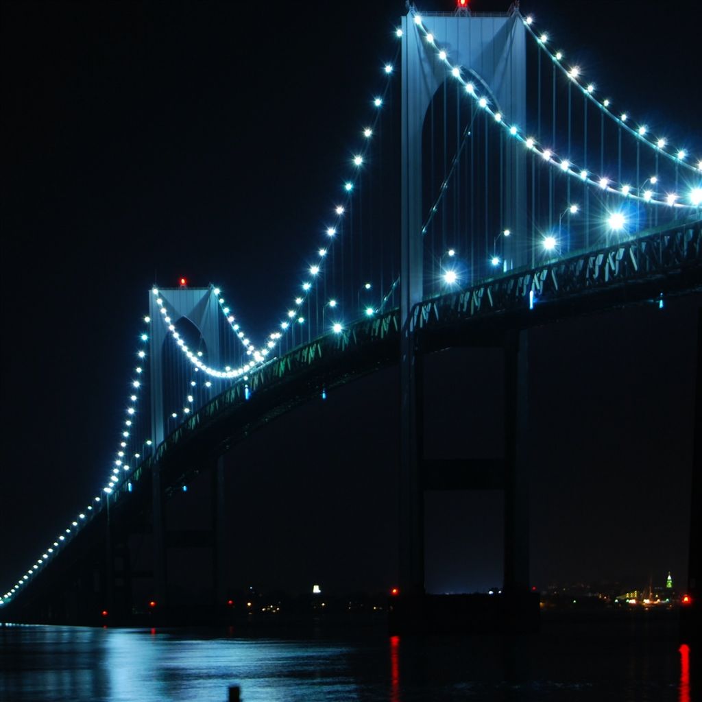 Newport Bridge Rhode Island IPad Air Wallpaper Download. IPhone Wallpaper, IPad Wallpaper One Stop Download. Newport Bridge, Bridge Wallpaper, Cool Background