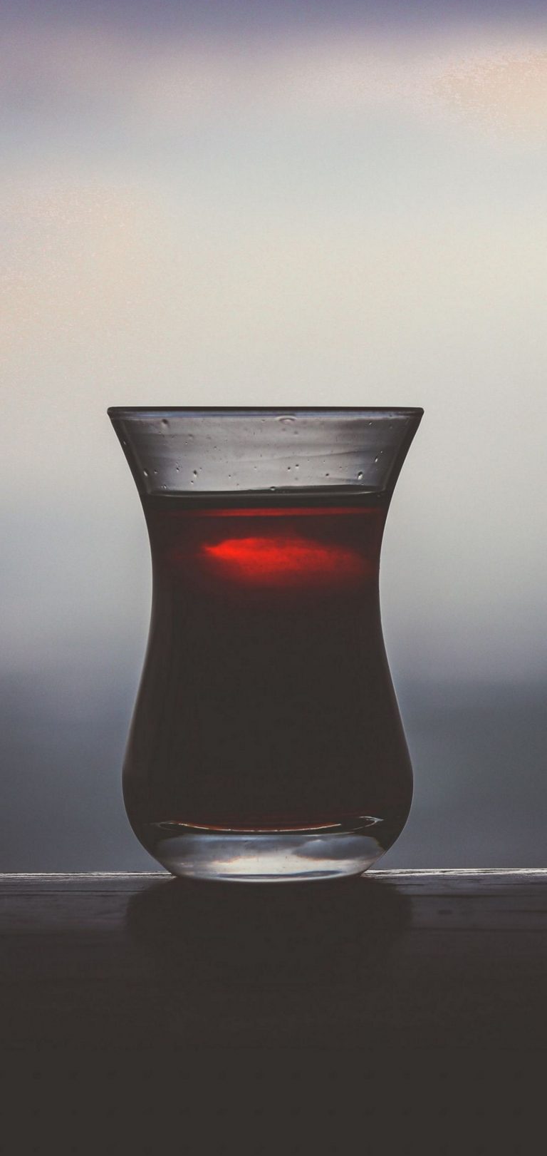 Dark Glass Juice Drink Wallpaper - [1440x3040]