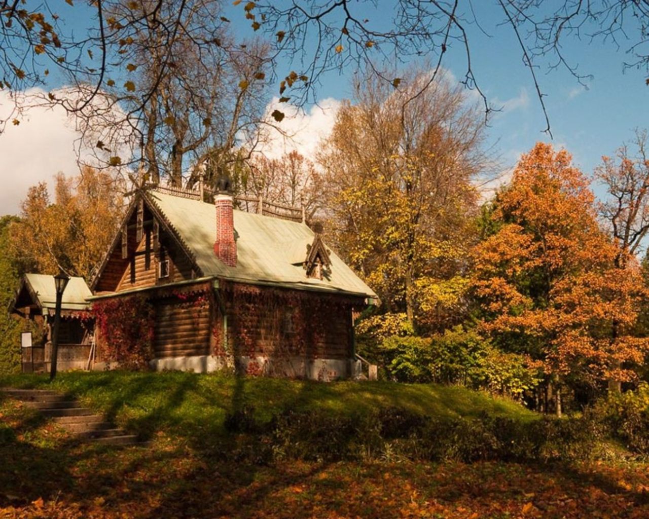 Beautiful Autumn Cabin Wallpaper, HD Beautiful Autumn Cabin Background on WallpaperBat