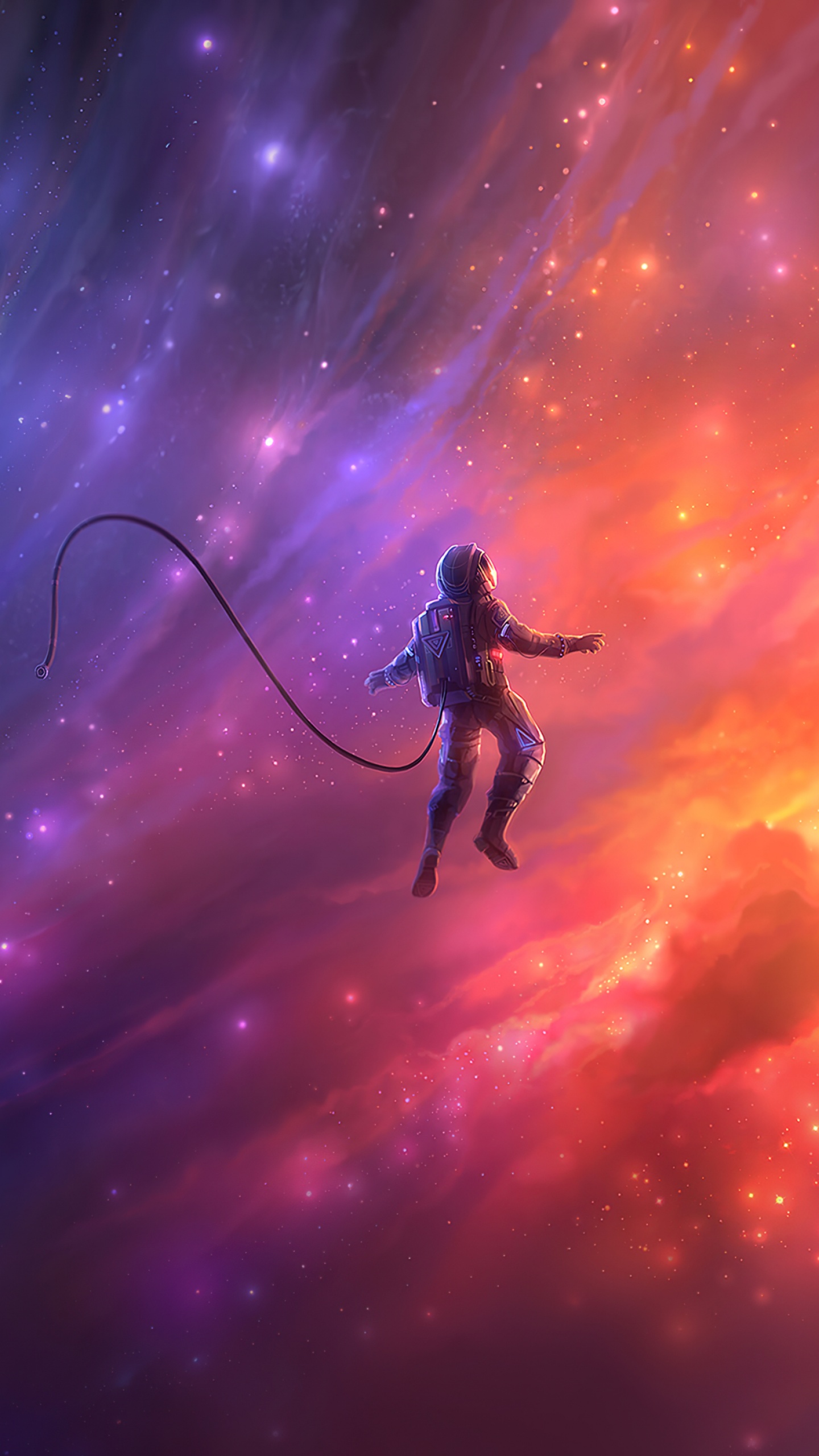 Space Wallpaper 4K, Astronaut, Dream, Galaxy, Astronomy, Surreal, Fantasy
