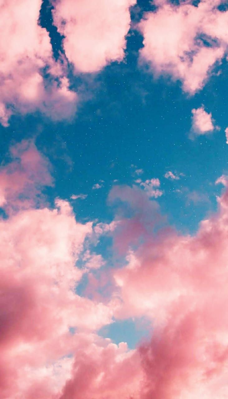 Cute Wallpaper. Pink clouds wallpaper, Pink wallpaper iphone, Night sky wallpaper