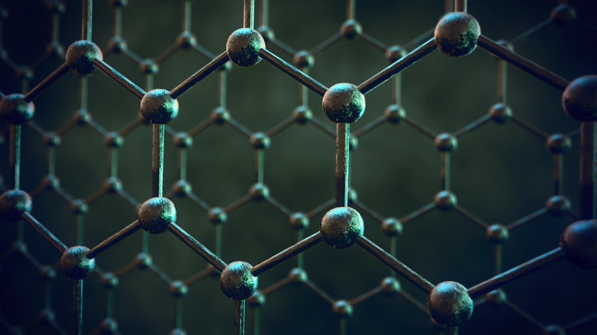 1920x1080 digital art minimalism texture simple simple background atoms hexagon ball depth of field blurred structure graphene chemical structures wallpaper JPG 183 kB