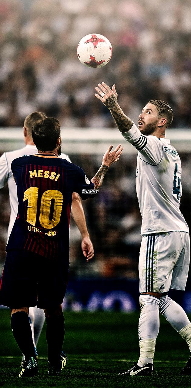 Messi and Ramos wallpaper
