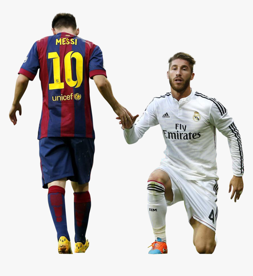 Lionel Messi & Sergio Ramos Sergio Ramos 2o15, HD Png Download