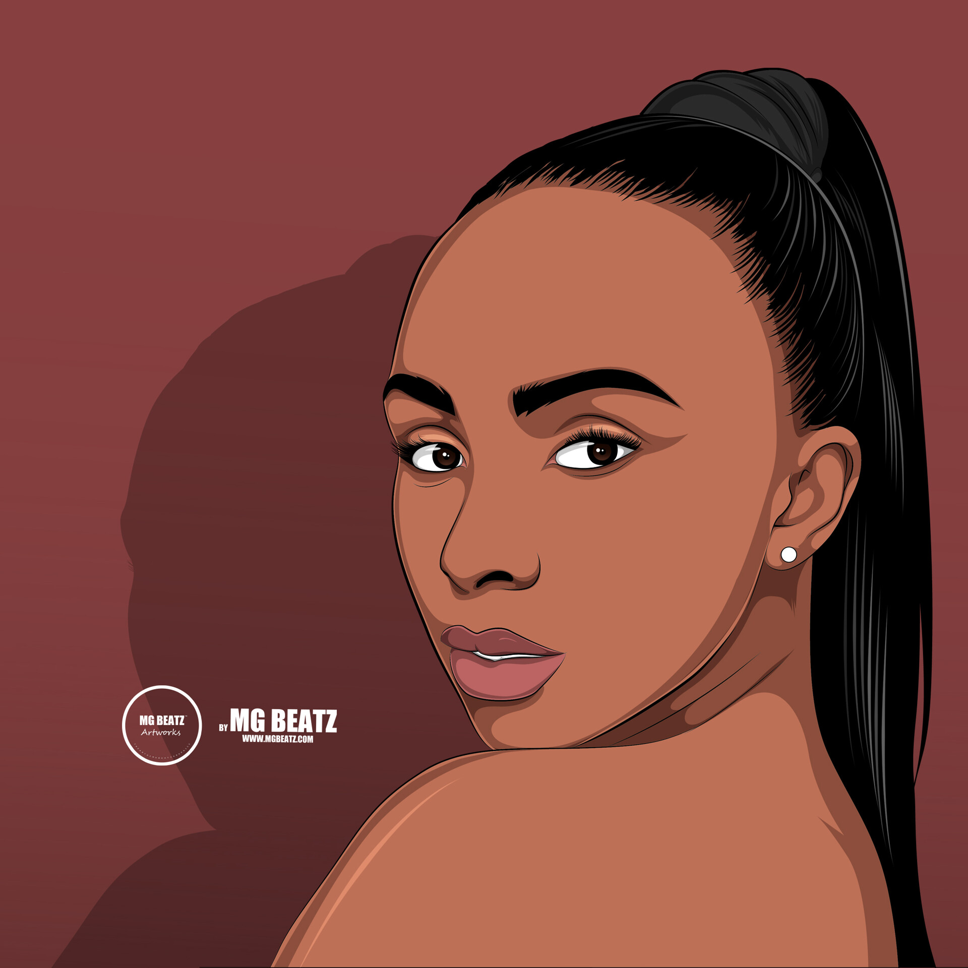 Boity Thulo Face Cartoon Wallpaper by Muthaphuli sydney, SYDNEY MG BEATZ MUTHAPHULI