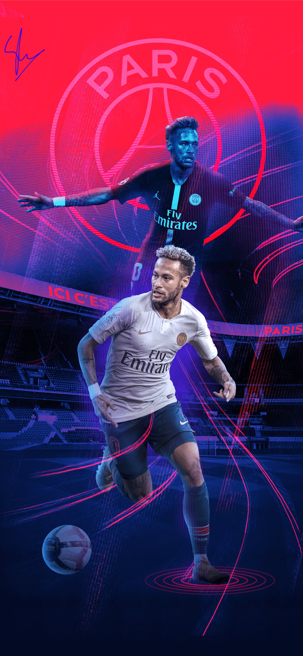 Best Neymar psg iPhone HD Wallpaper