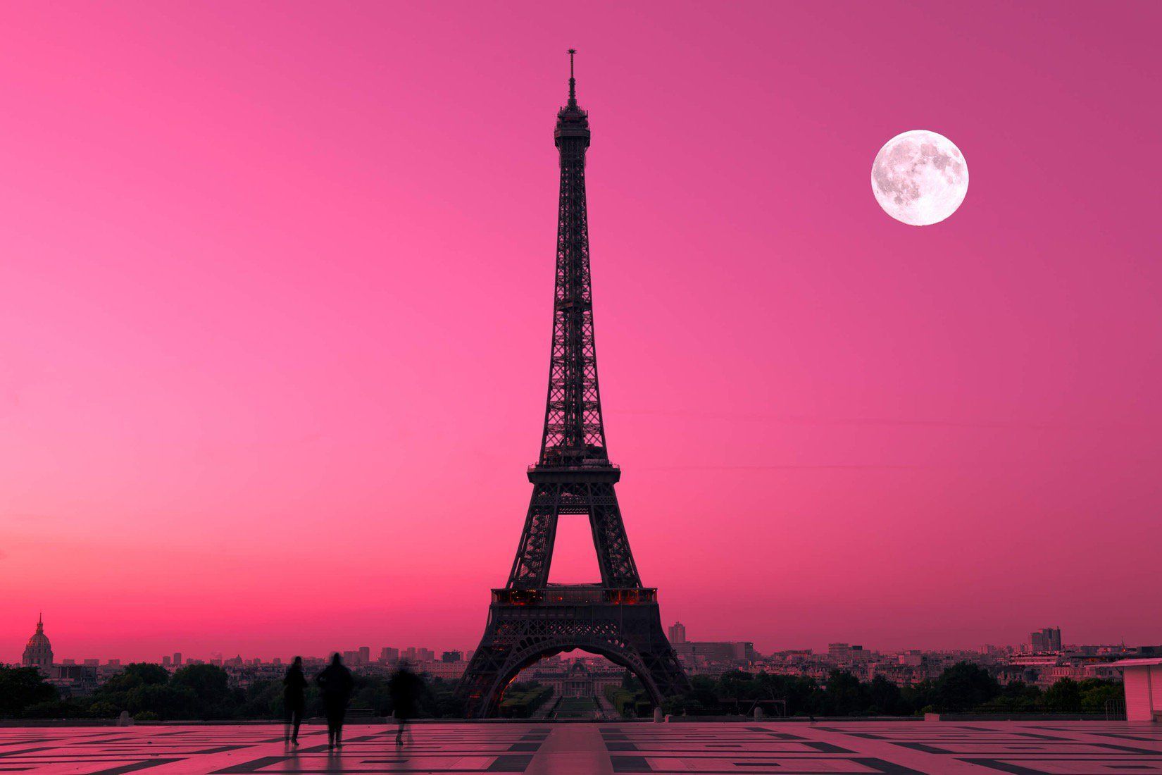 Paris Pink Sunset Wallpaper, HD Paris Pink Sunset Background on WallpaperBat