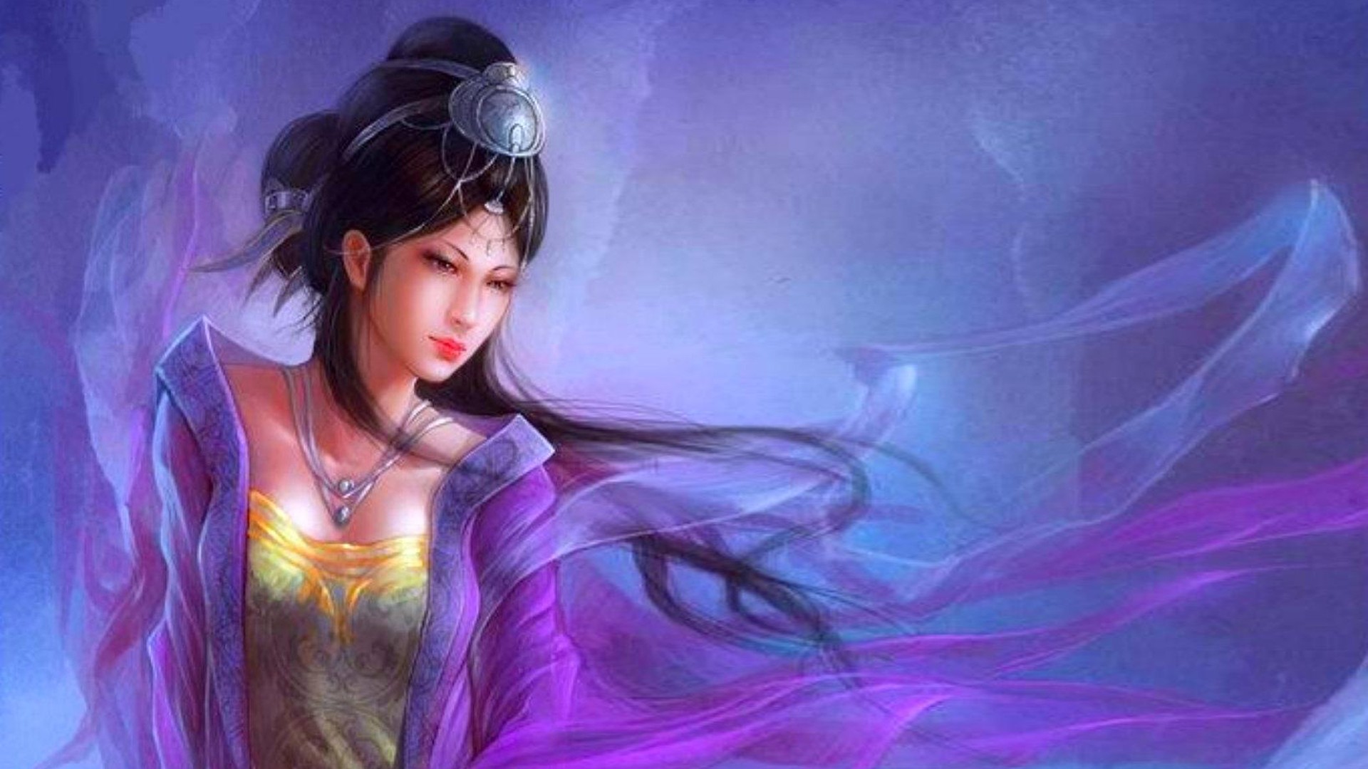 Japanese Fantasy Girl Hd Desktop Wallpaper, Wallpaper13.com